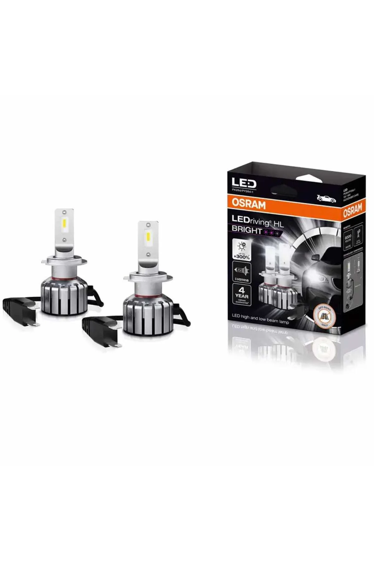 Far Ampulü Led H7/h18 12v 19w Bright Model 64210dwbrt-2hfb