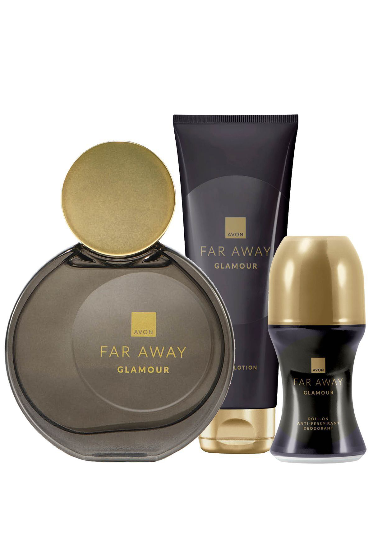Avon Far Away Glamour Parfüm Vücut Losyonu Rollon Paketi