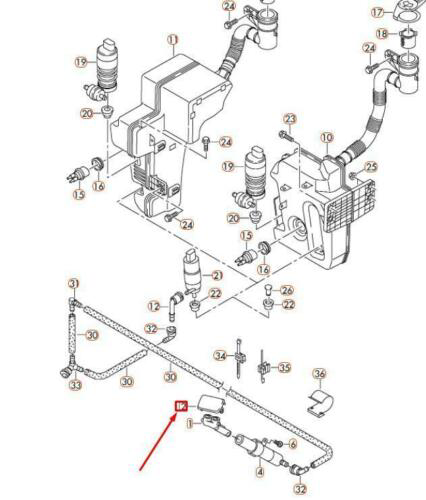 Far Yıkama Kapağı (Sol)(VW)(5C6955109)(Jetta)