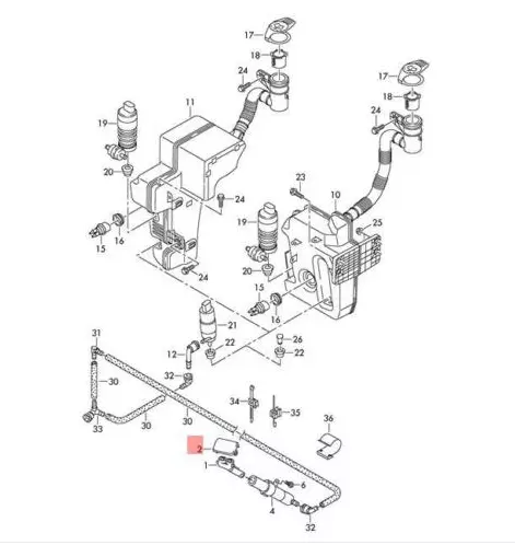 Far Yıkama Kapağı (VW)(5K0955109AGRU)