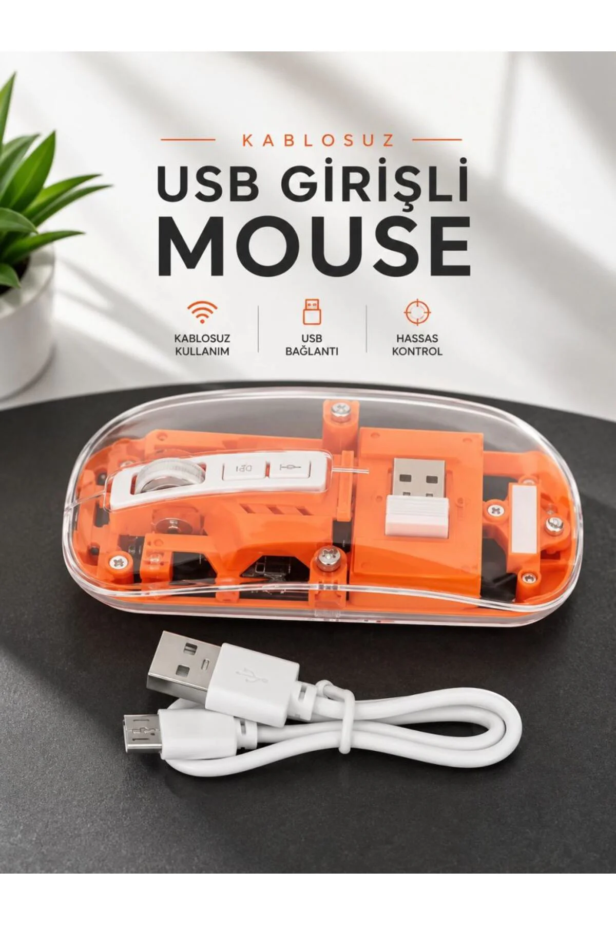 Fare Mouse Çift Modlu Kablosuz Bağlantılı 2.4ghz Destekli