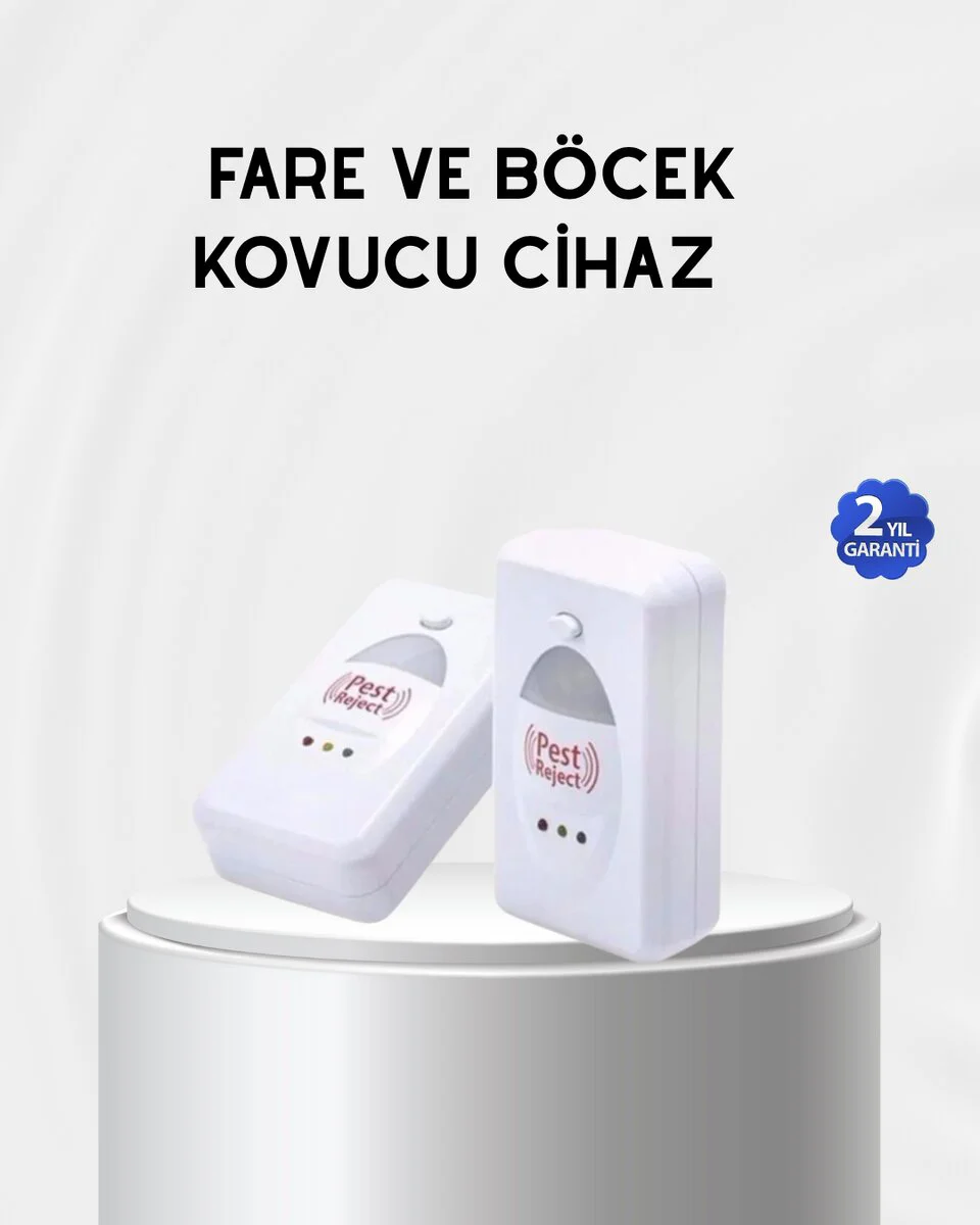 Fare Sivrisinek Böcek Kovucu Ultrasonik Cihaz – Kimyasalsız, Sessiz ve Güvenli Çözüm