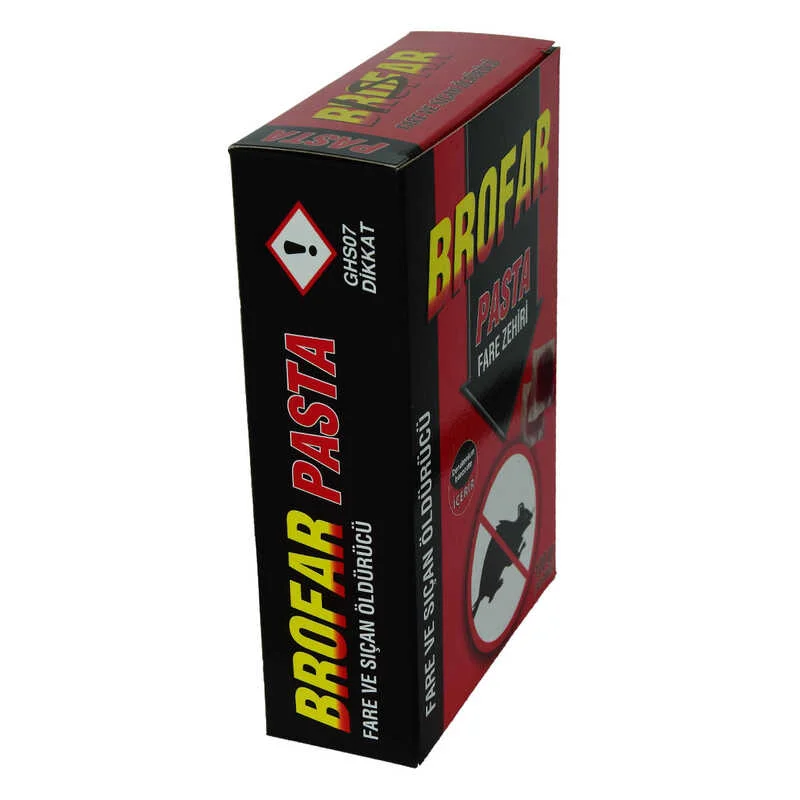 Fare ve Sıçan Öldürücü Pasta Zehiri 100 Gr (10 Adet x 10 Gr) - Etkili Kemirgen Kontrol Çözümü