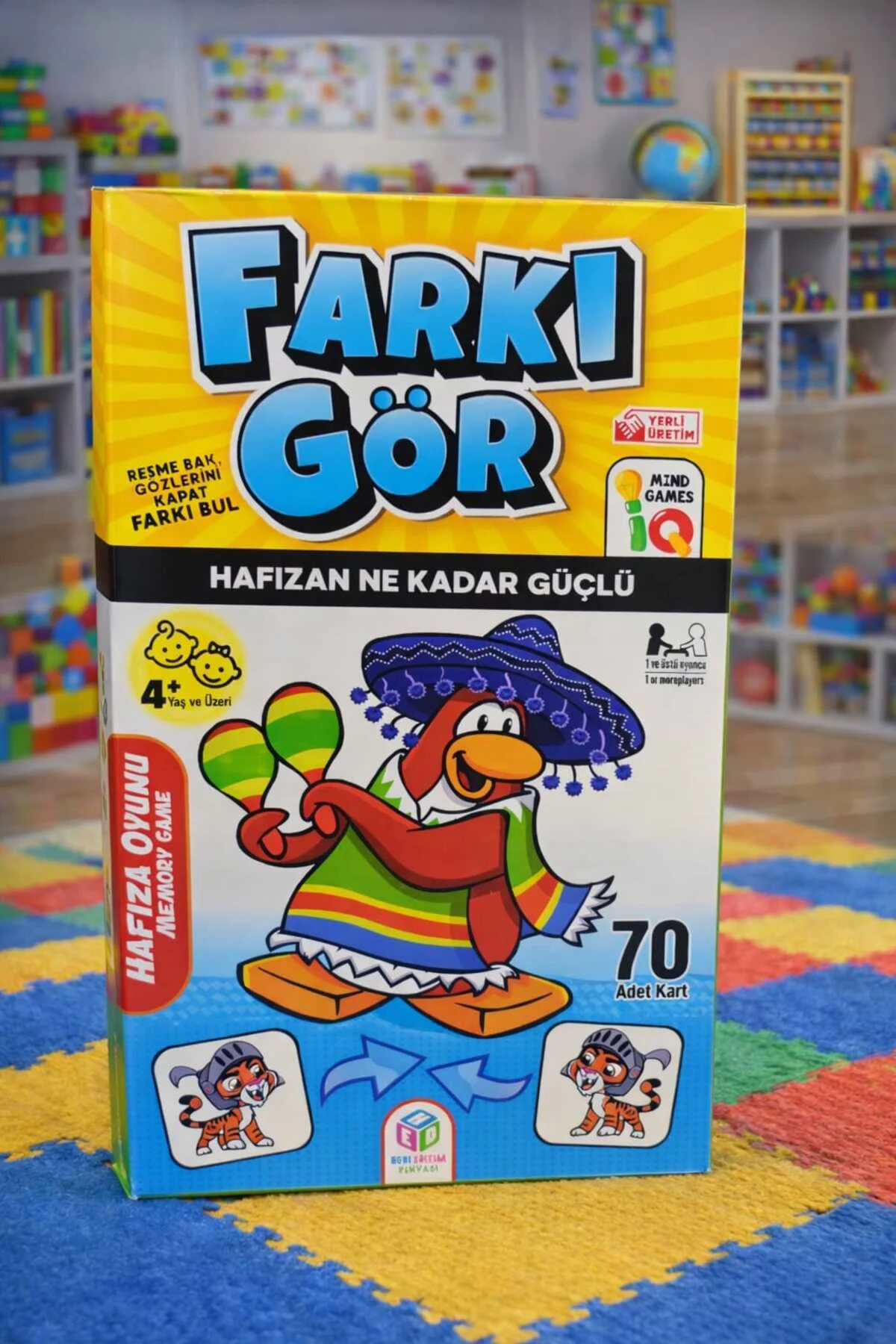 FARKI GÖR HAFIZA OYUNU Eğitici Zeka Oyunu - Ailece Oynanır - Çocuklar İçin Kutu Oyunu