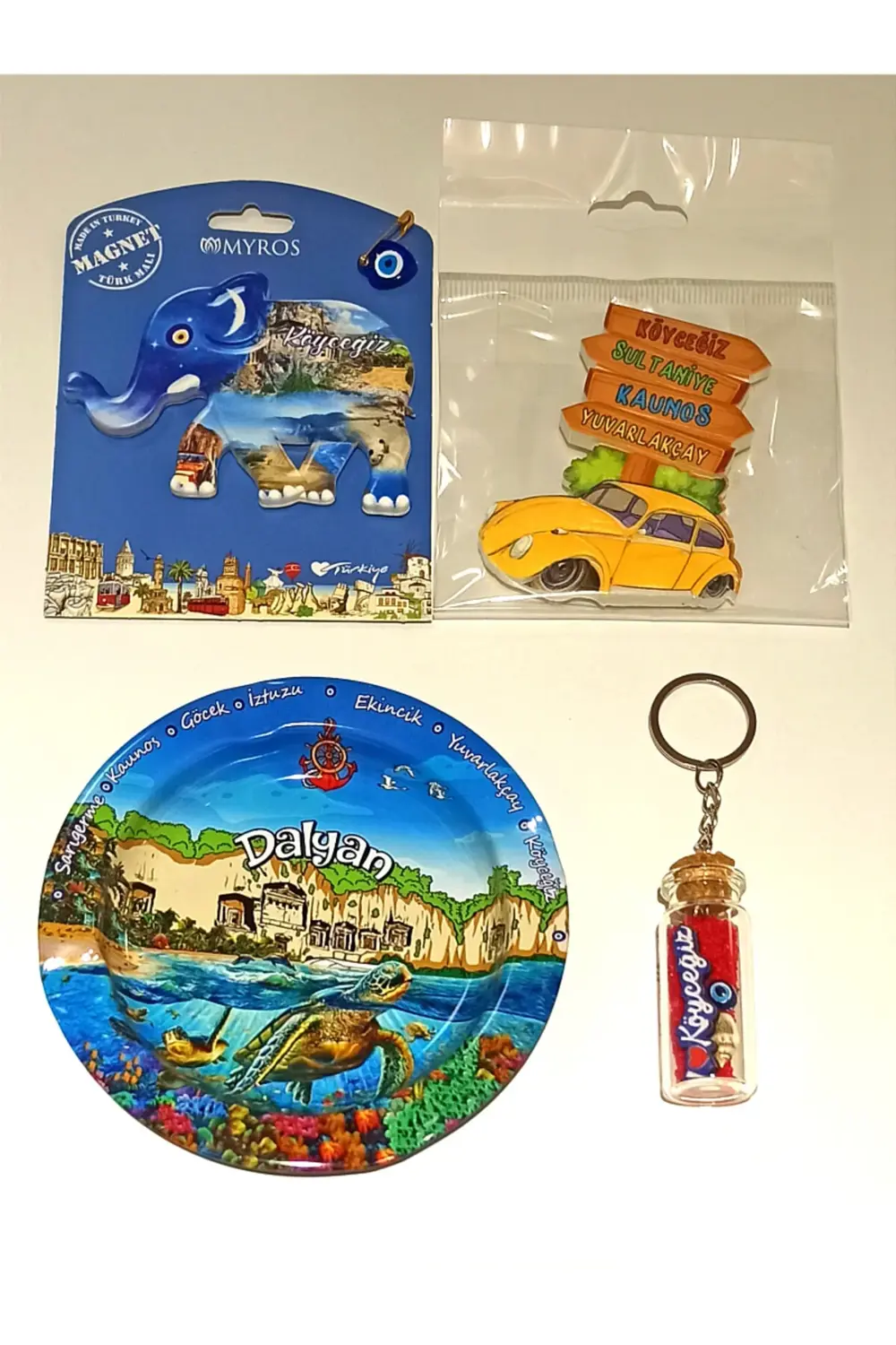 Farklı Model Desenli Renkli Kültürel Hediyelik