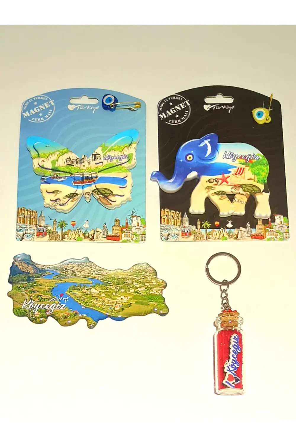 Farklı Model Desenli Renkli Kültürel Hediyelik