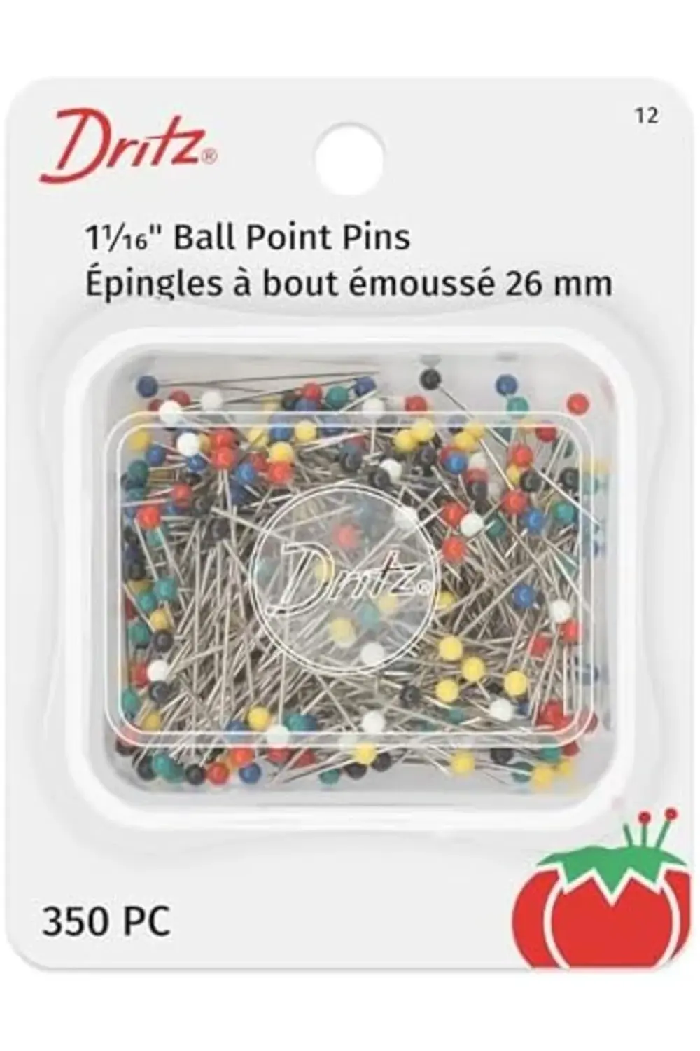 farklı renk Ball Point Pins-size 17 350/Pkg 1178227