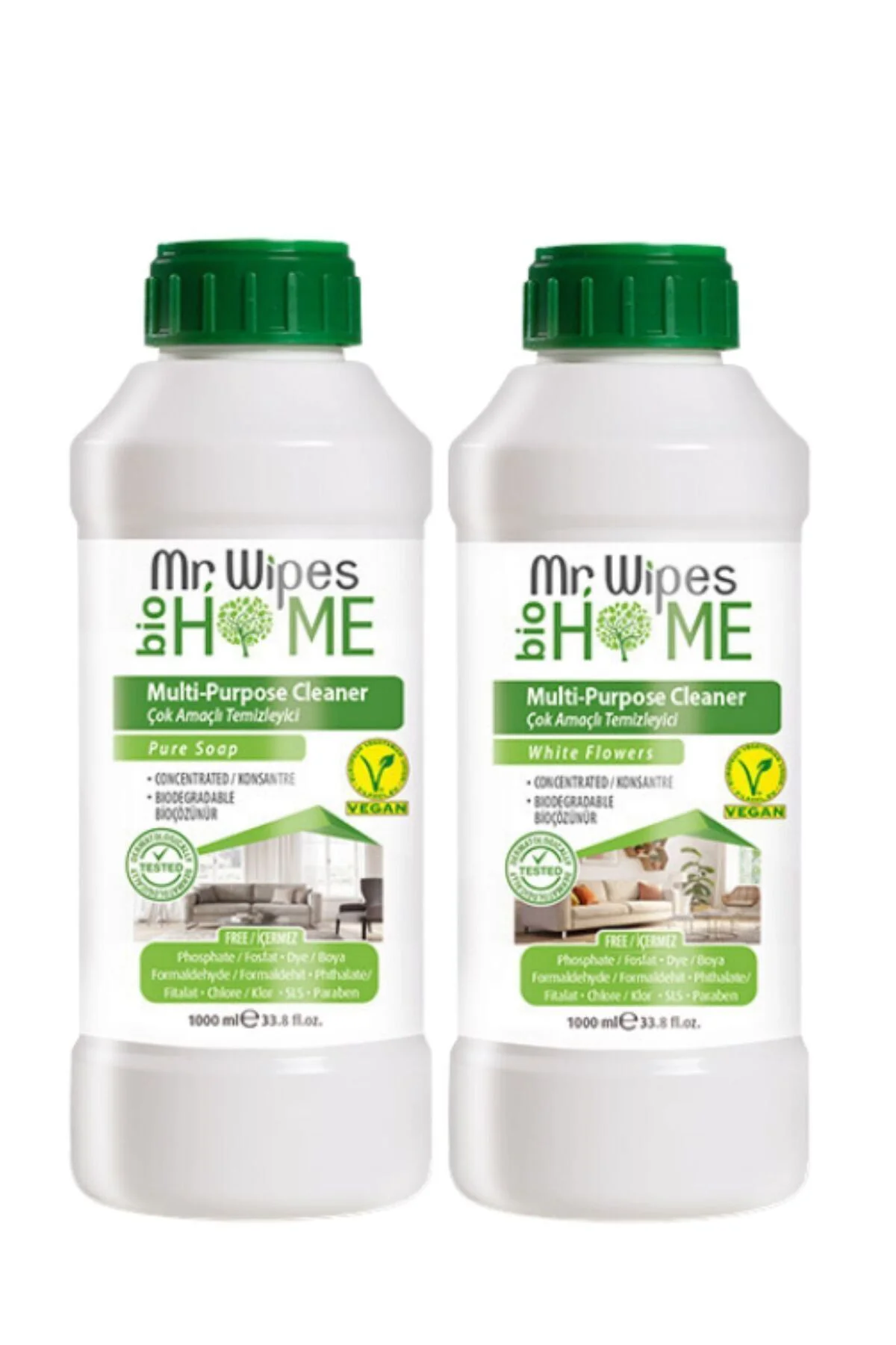 FARMASİ 1000 ML ÇOK AMAÇLI TEMİZLEYİCİ SABUN VE ÇİÇEK KOKULU 2 X1