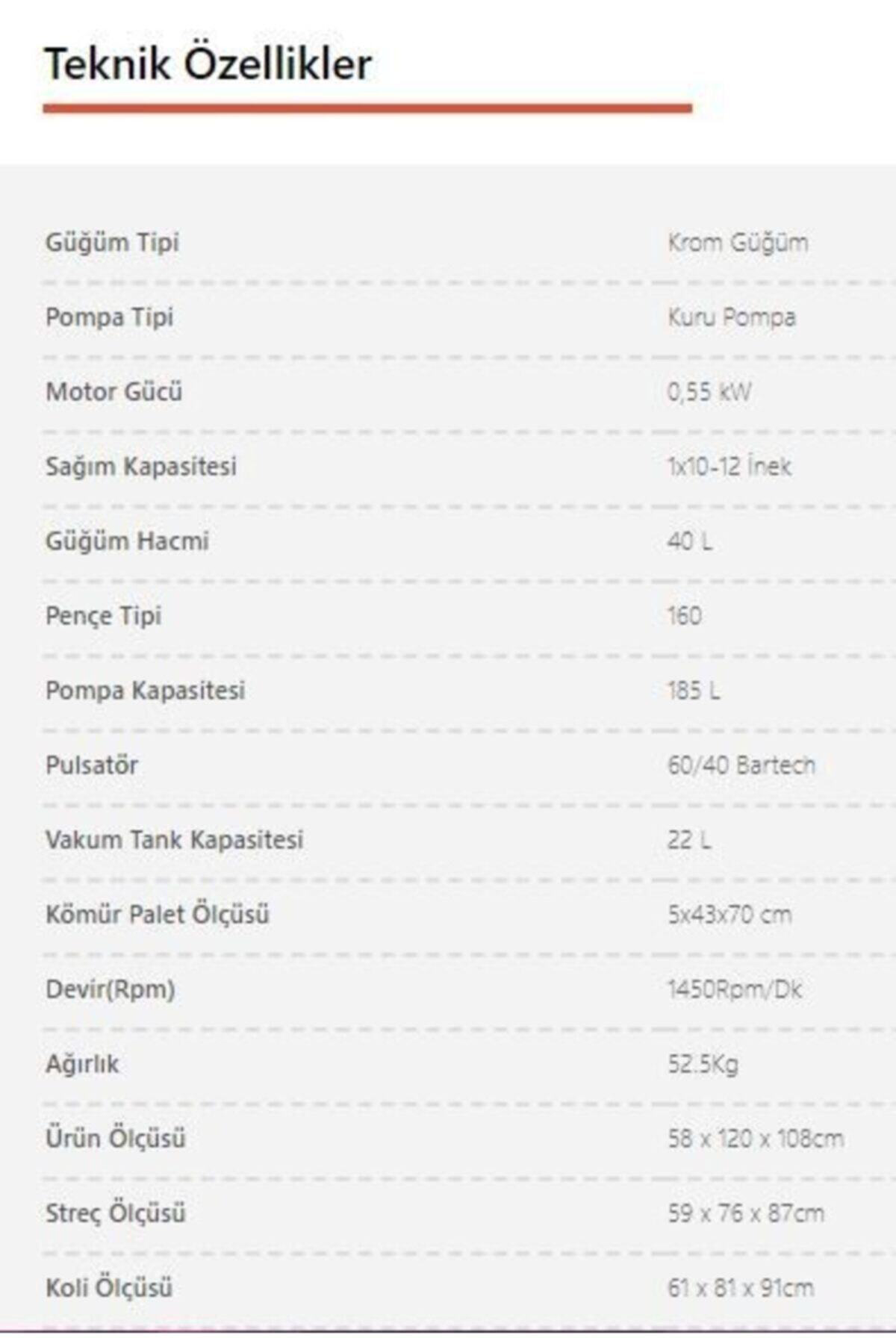 Farmate Süt Sağım Makinesi Tek Sağım