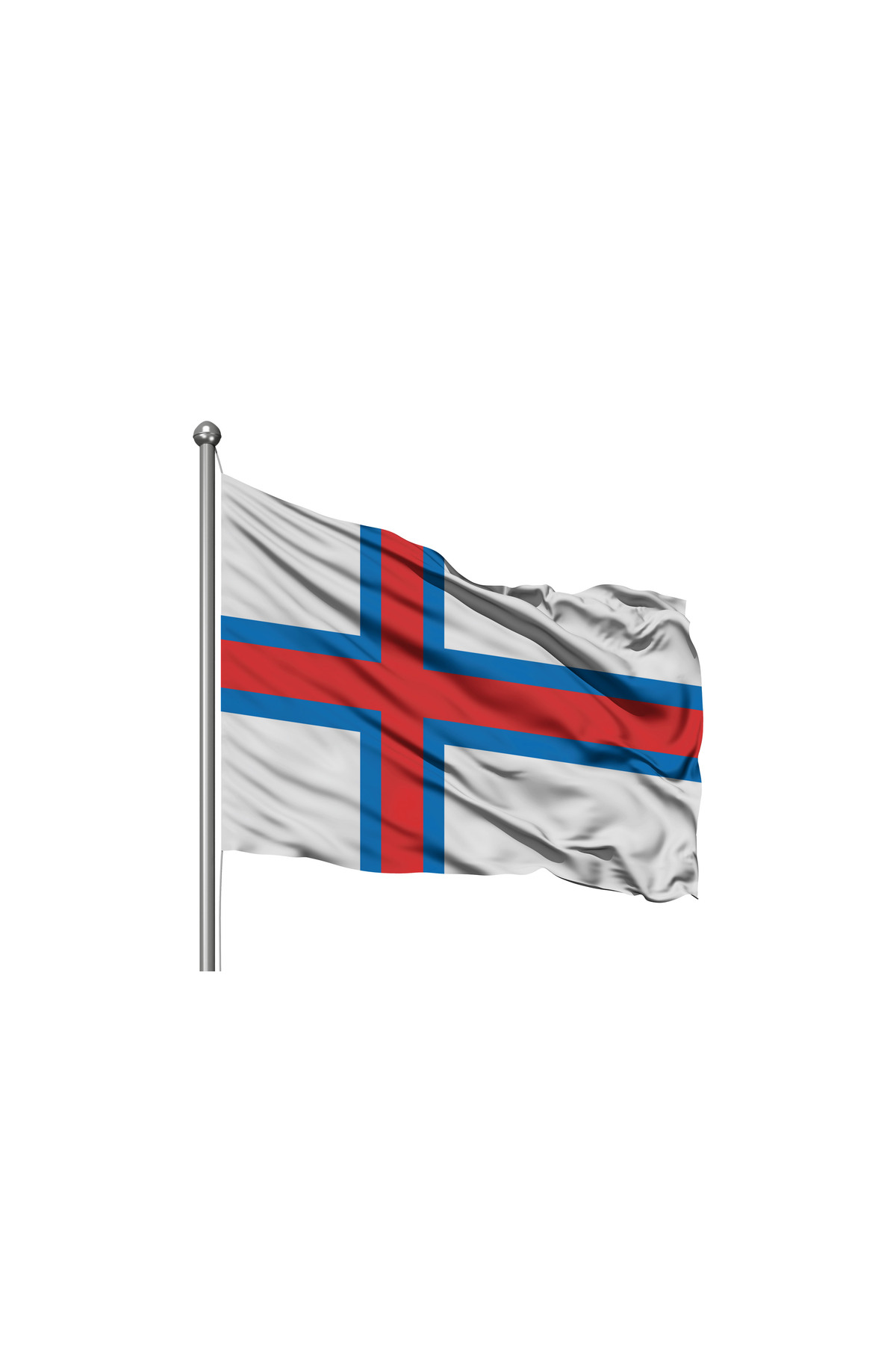 Faroe Adaları Devleti Bayrağı - Premium Raşel Kumaş 10x15m