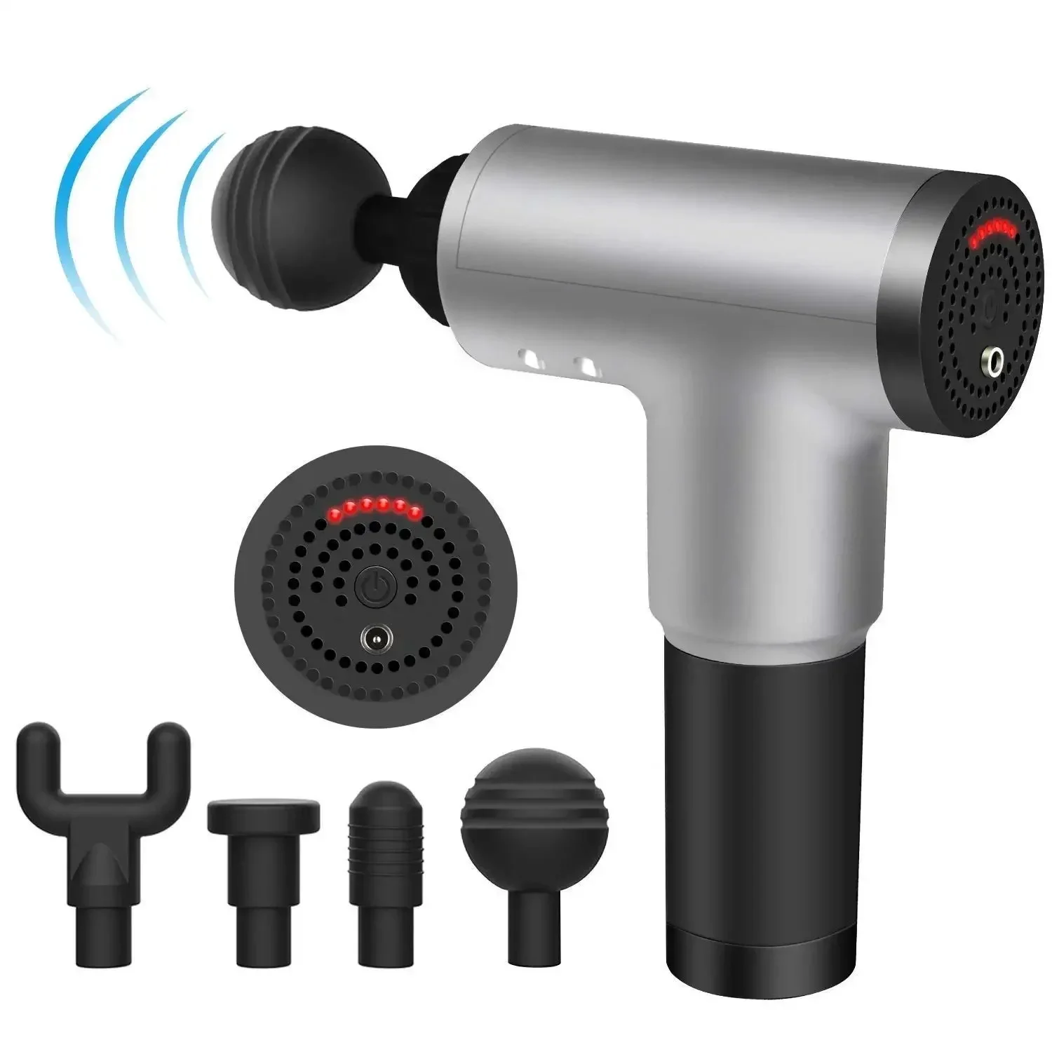 Fascial Gun Rh-320 6 Kademe Hız Ayarlı, 4 Parça Başlıklı, Usb Şarjlı, Masaj Tabanca Aleti Bx40 Fiyatı, Yorumları ve Özellikleri