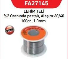 Fastbond 27145 Lehim Teli 1 mm 100 gr Fiyatı, Yorumları ve Özellikleri