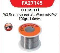 Fastbond Lehim Teli 1 mm 100 gr – Hassas Elektronik Lehimleme İçin Profesyonel Kalıp Lehim Teli