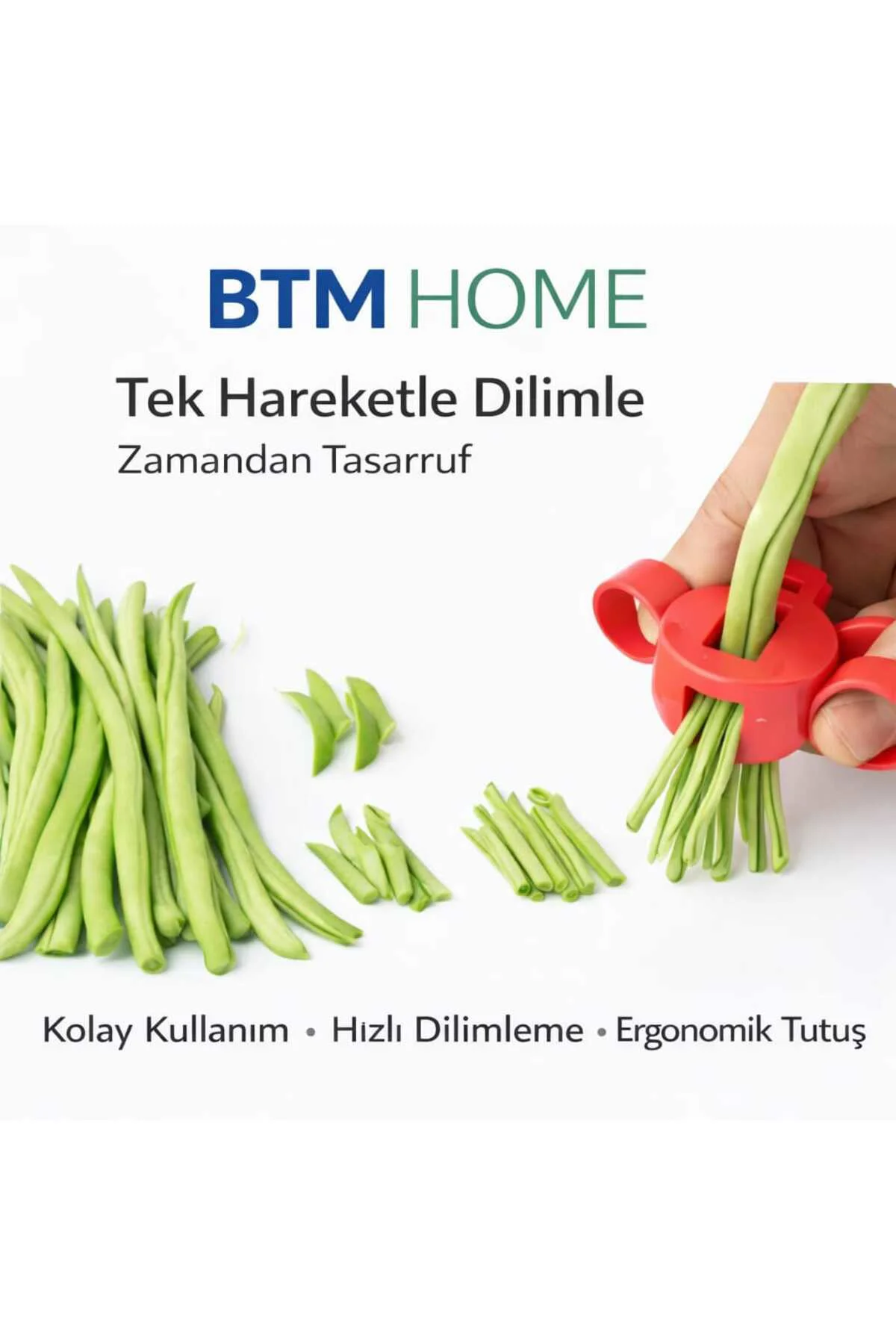 Fasulye Dilimleme Aparatı Pratik Sebze Dilimleyici Fasulye Kesici