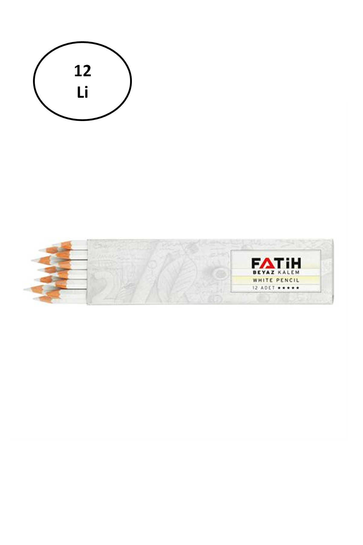 Just Cheap Store Fatih Beyaz Kurşun Kalem 12'Li