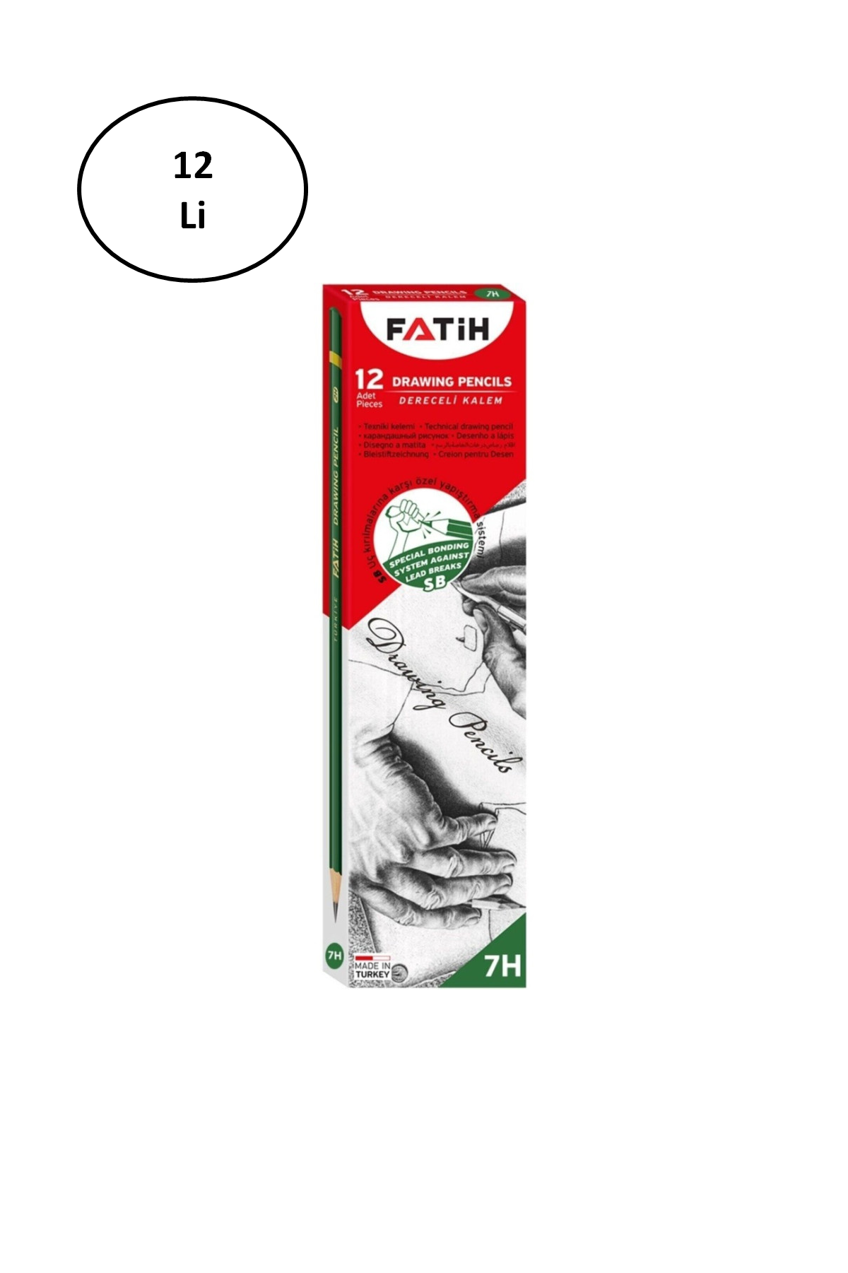 Just Cheap Store Fatih Dereceli Kalem 7H 12'Li