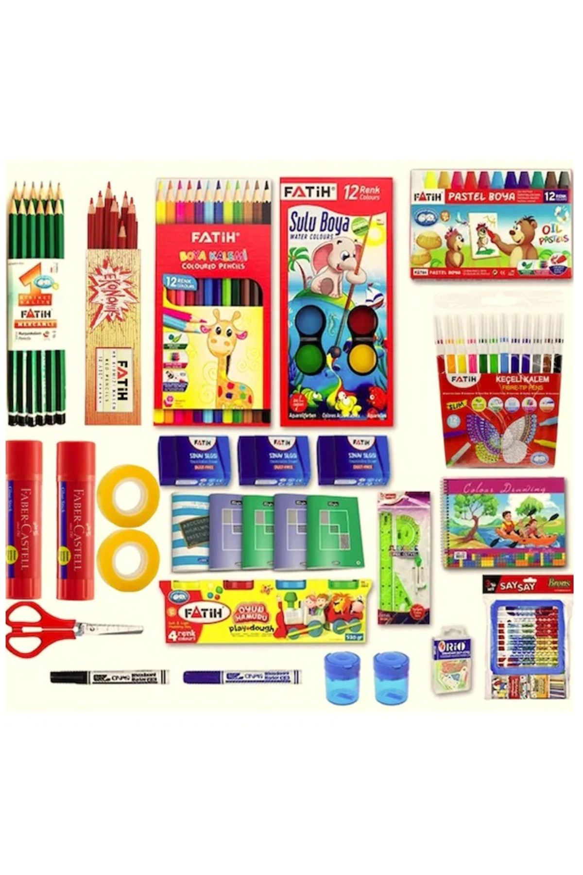 Fatih Ilkokul 1. Sınıf Kırtasiye Seti 29 Parça Başlangıçt Full Ta