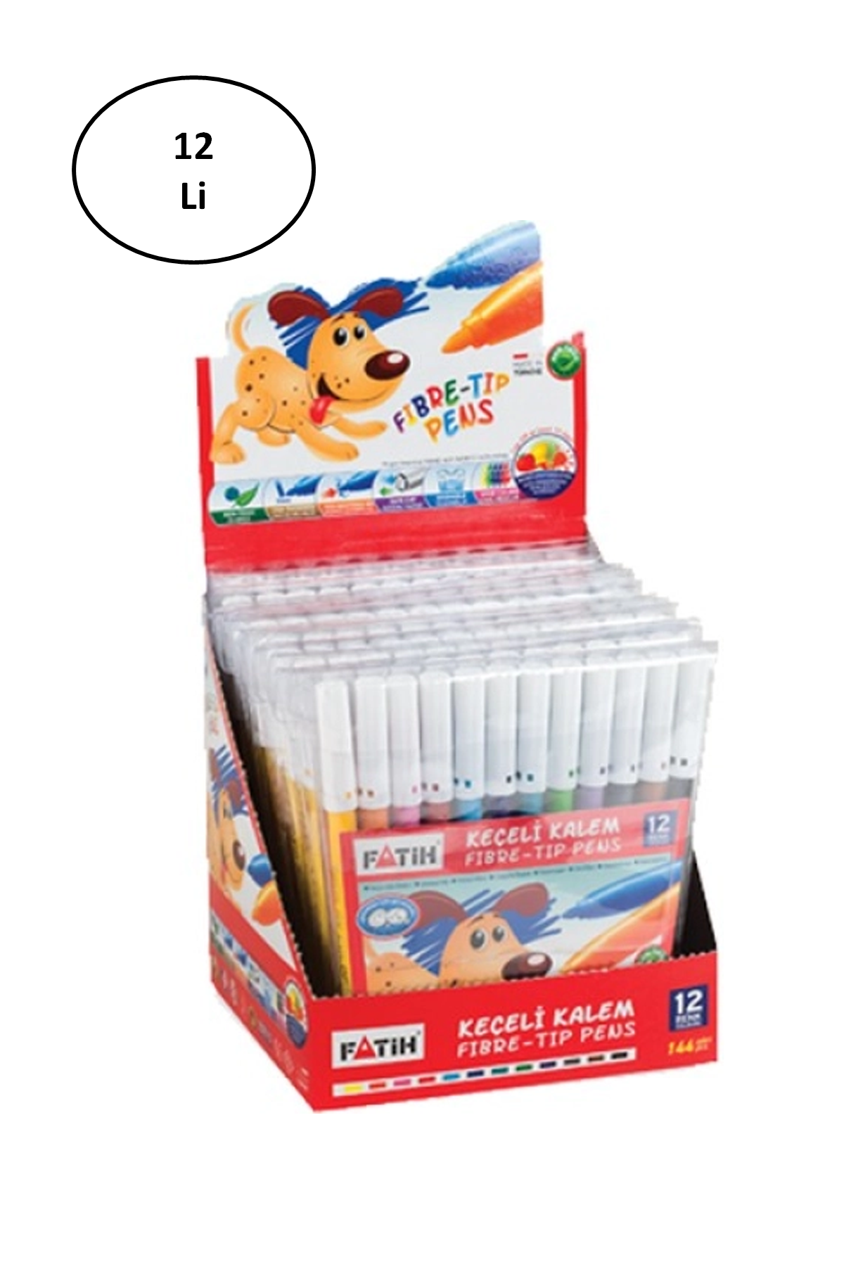 Just Cheap Store Fatih Keçeli Boya Kalemi 12 Renk