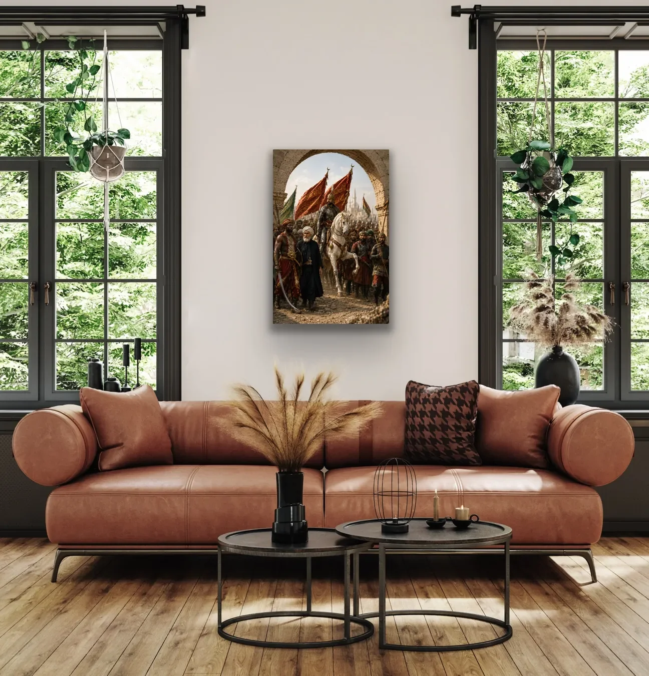 Fatih Sultan Mehmet İstanbul'un Fethi Kanvas Tablo 40X60 - Tarihi Sanat Eseri