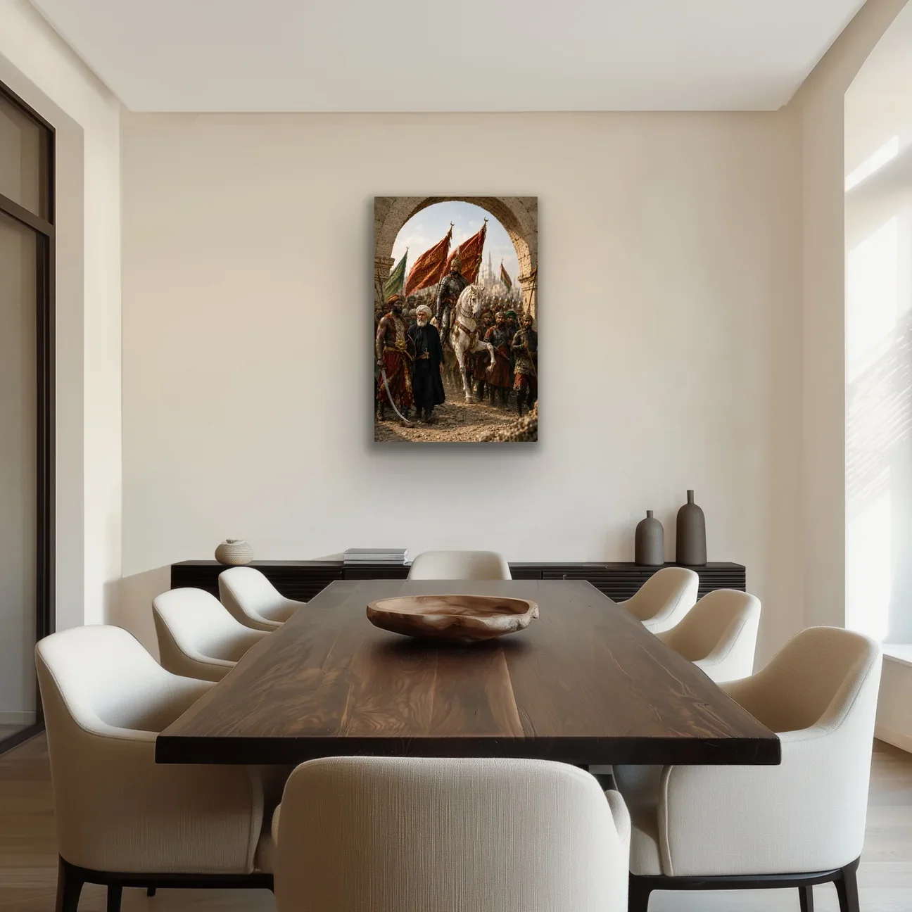 Fatih Sultan Mehmet İstanbul'un Fethi Kanvas Tablo 20x30 CM – Tarihi Sanat Eseri