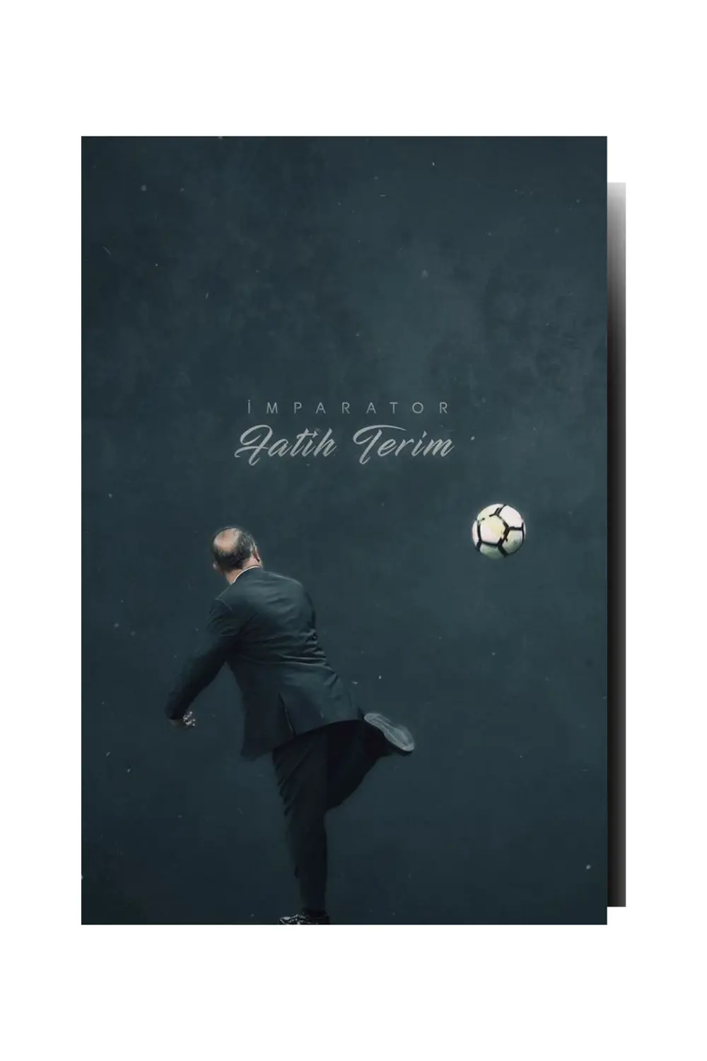 "fatih Terim" Ahşap Poster - 20*15 Cm (3MM MDF) - Çift Taraf Bant