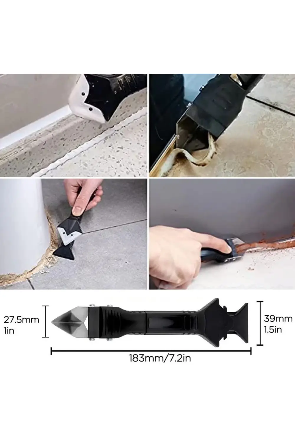 Fayans Derz Silikon Kazıyıcı Sıyırıcı Ve Uygulayıcı At 3 Ü 1 Arad