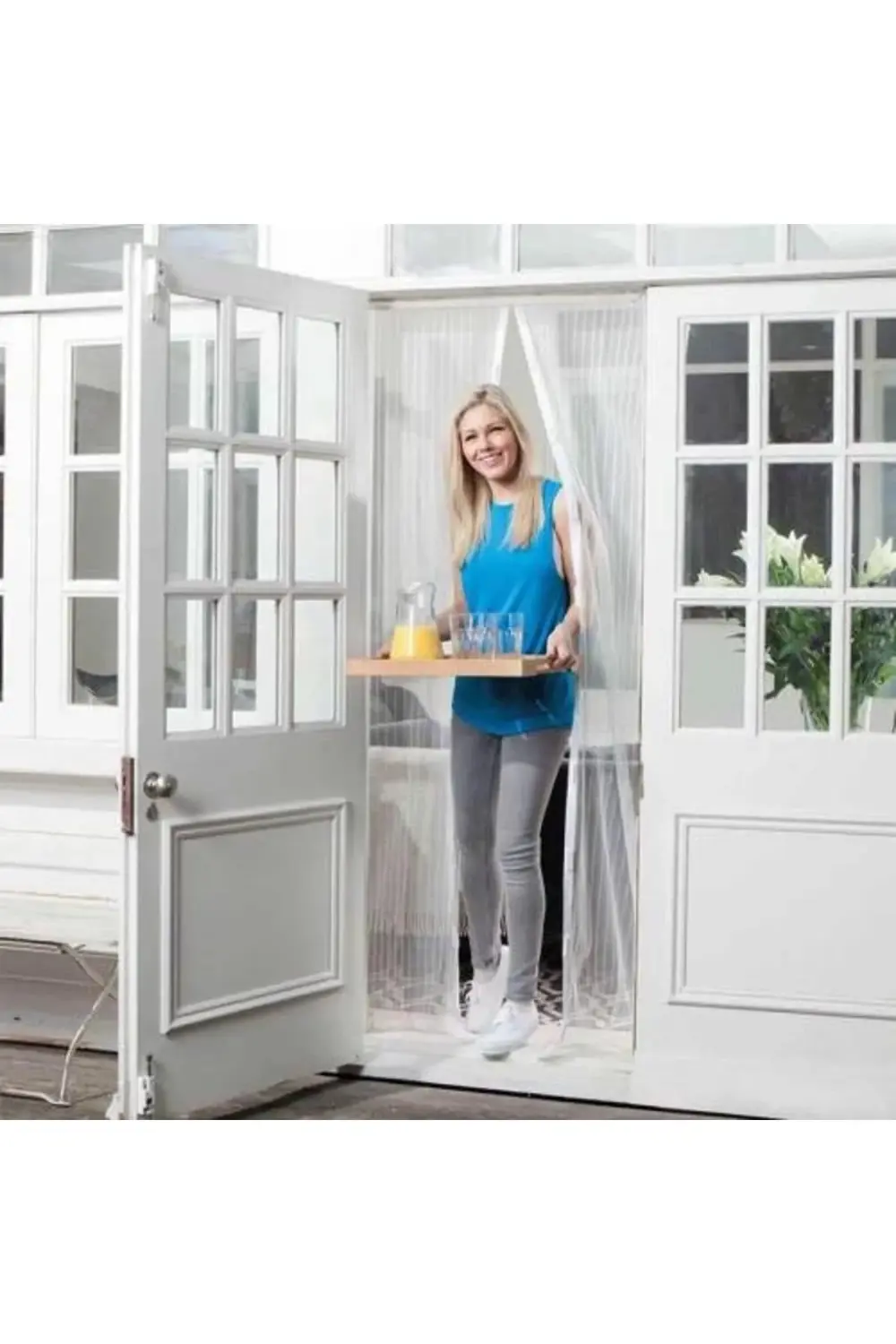 Faytek Mıknatıslı Pencere Kapı Sinekliği Sineklik Tülü Perde (105