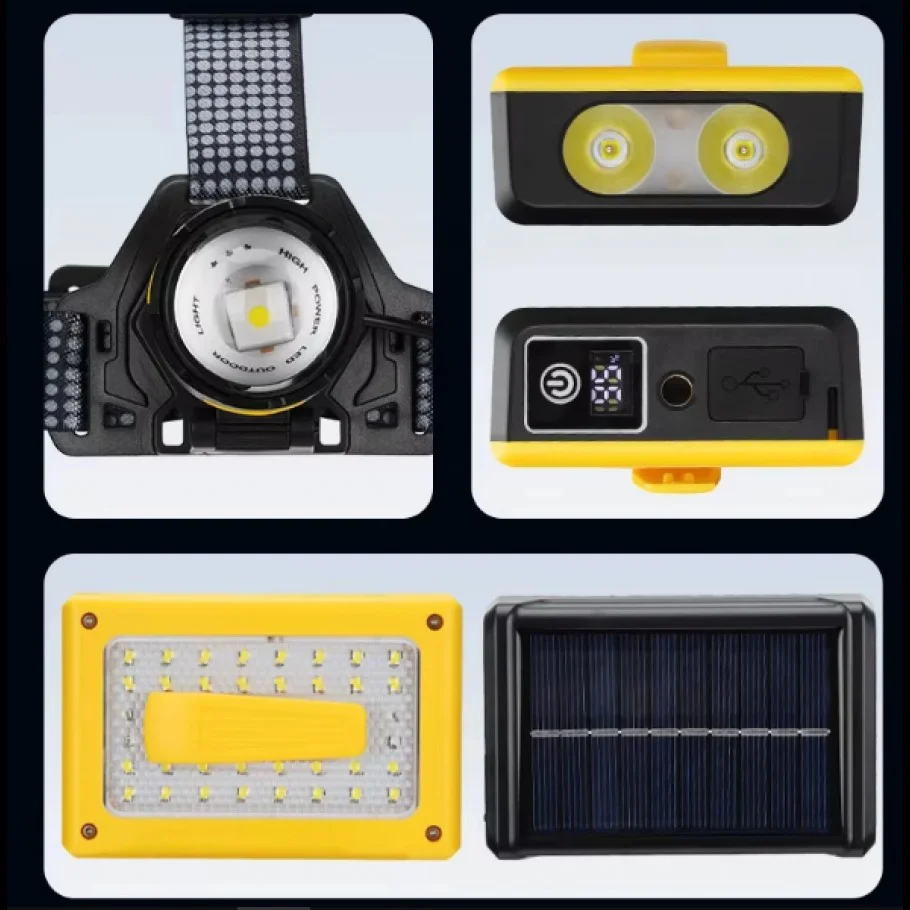 F.B.I Pro F-3003 Alüminyum PM10-TG LED Type-C Powerbank ve Solar 