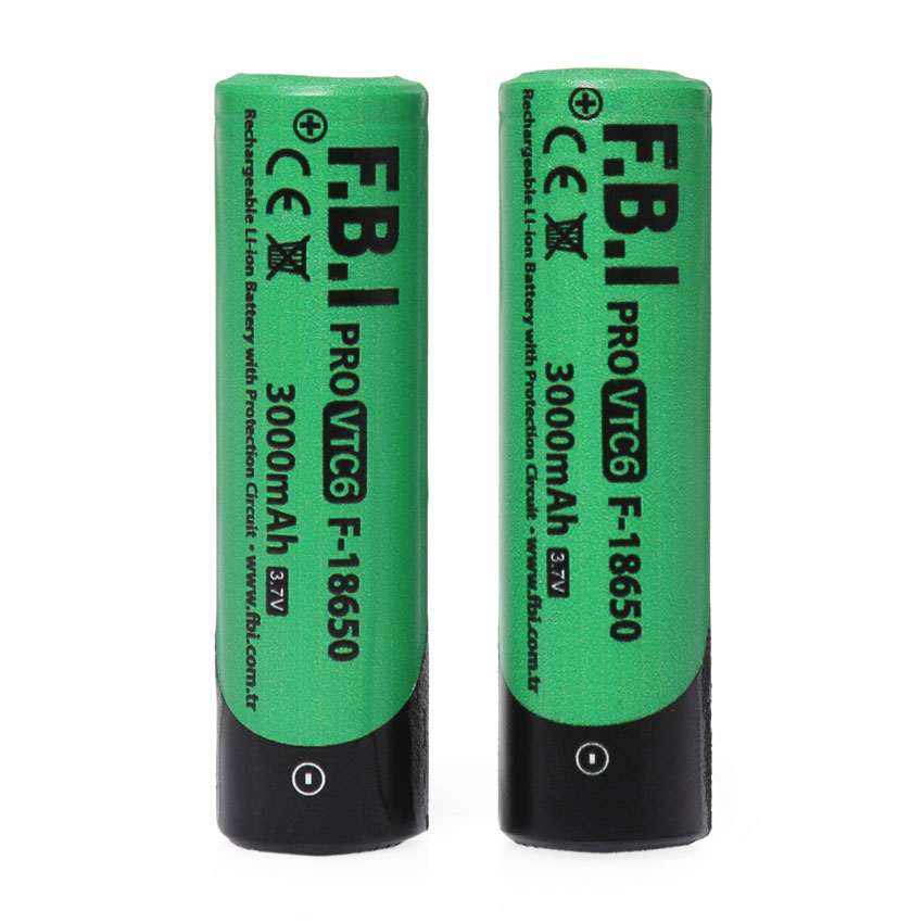 F.B.I VTC6 18650 3.7V 3000mAh 30A Li-ion Şarjlı Pil + Pil Taşıma