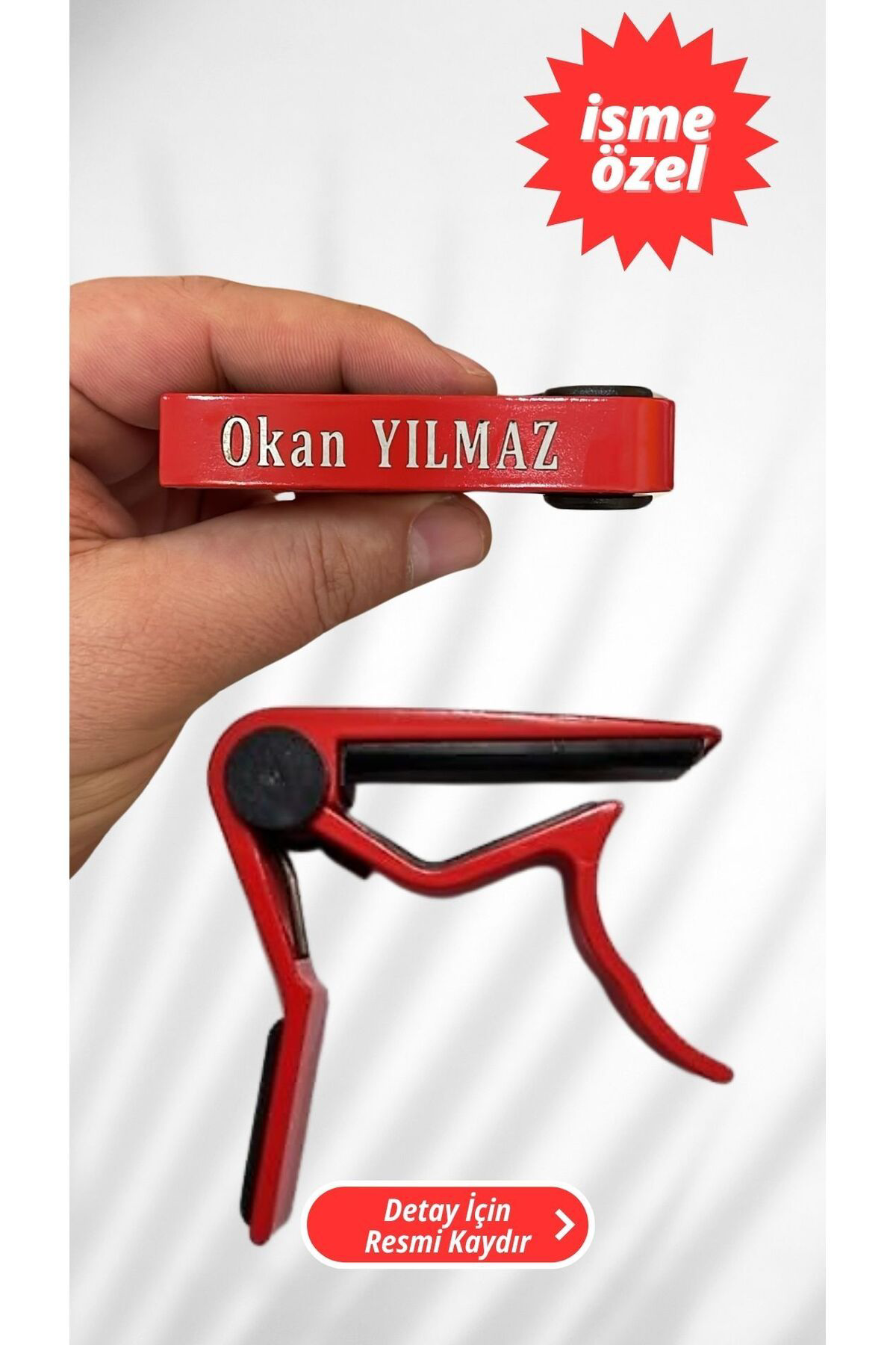 Salvador Fc-75Bk Kırmızı Gitar Ve Bağlama Kaposu - 1. Sınıf - İsme Özel