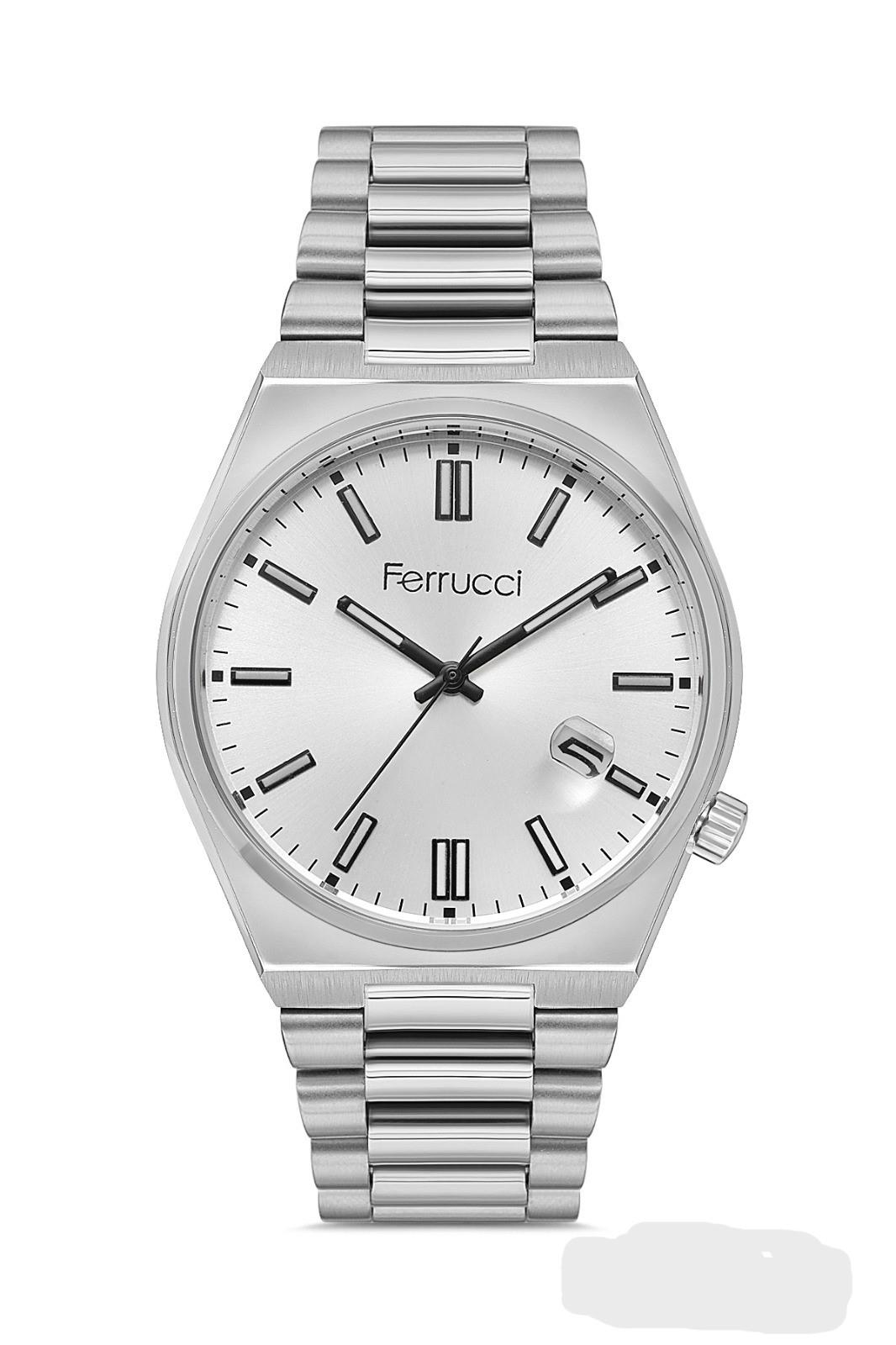 FC.03223M.06 Ferrucci Beyaz Kadran Yeni Sezon Çelik Kordon 30 Mt 