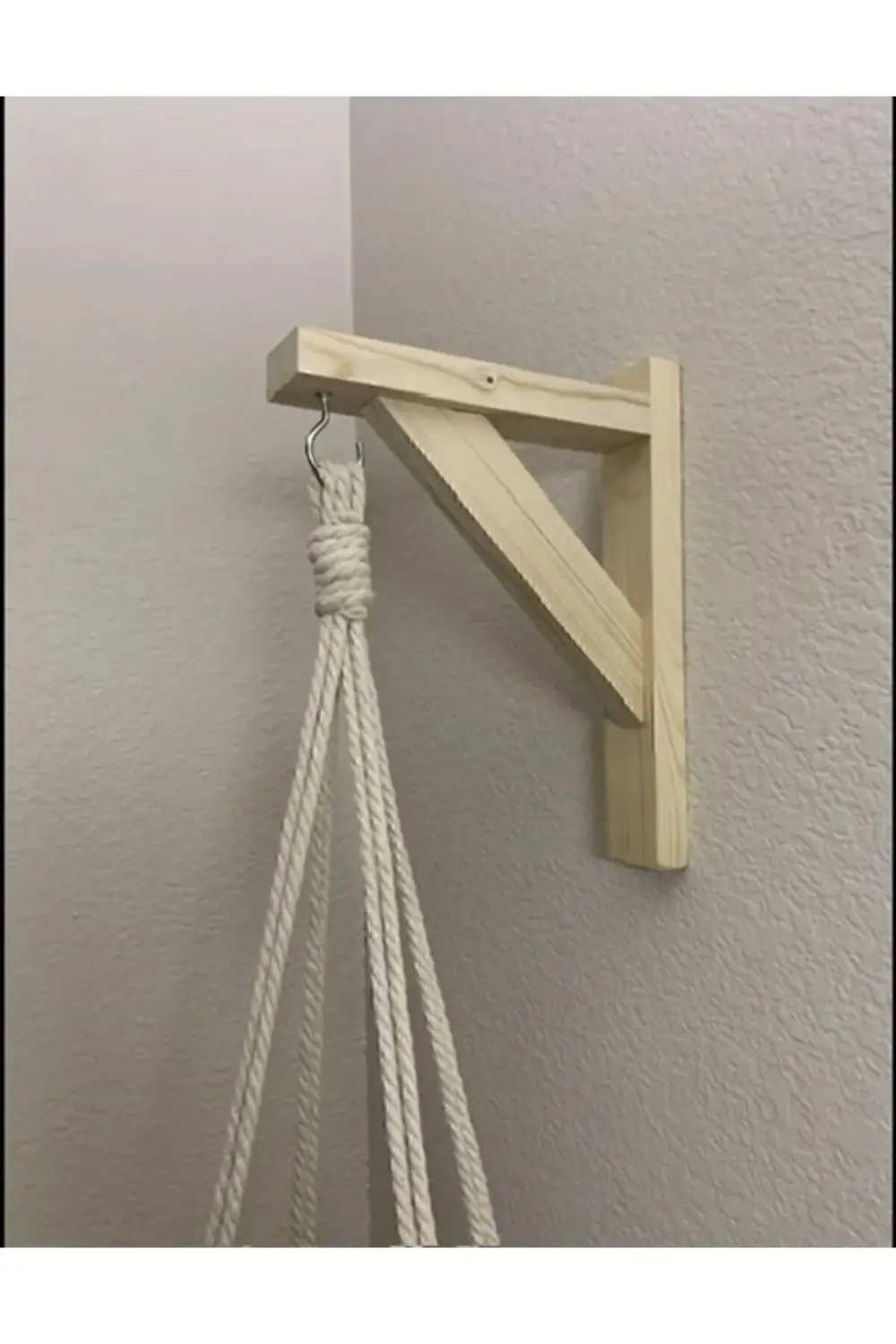 F.d Ahşap 2li Duvar Askısı Saksılık Çok Amaçlı