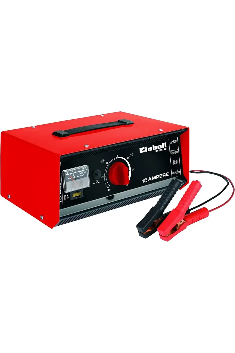 fee Akü Şarj Cihazı CC-BC 15 (dahili ampermetre, çelik sac gövde,