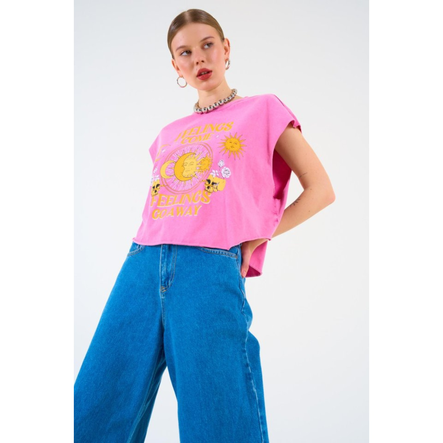 FEELİNGS T-shirt - Fuşya