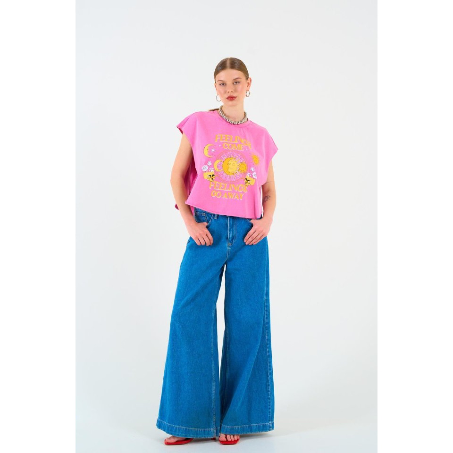 FEELİNGS T-shirt - Fuşya