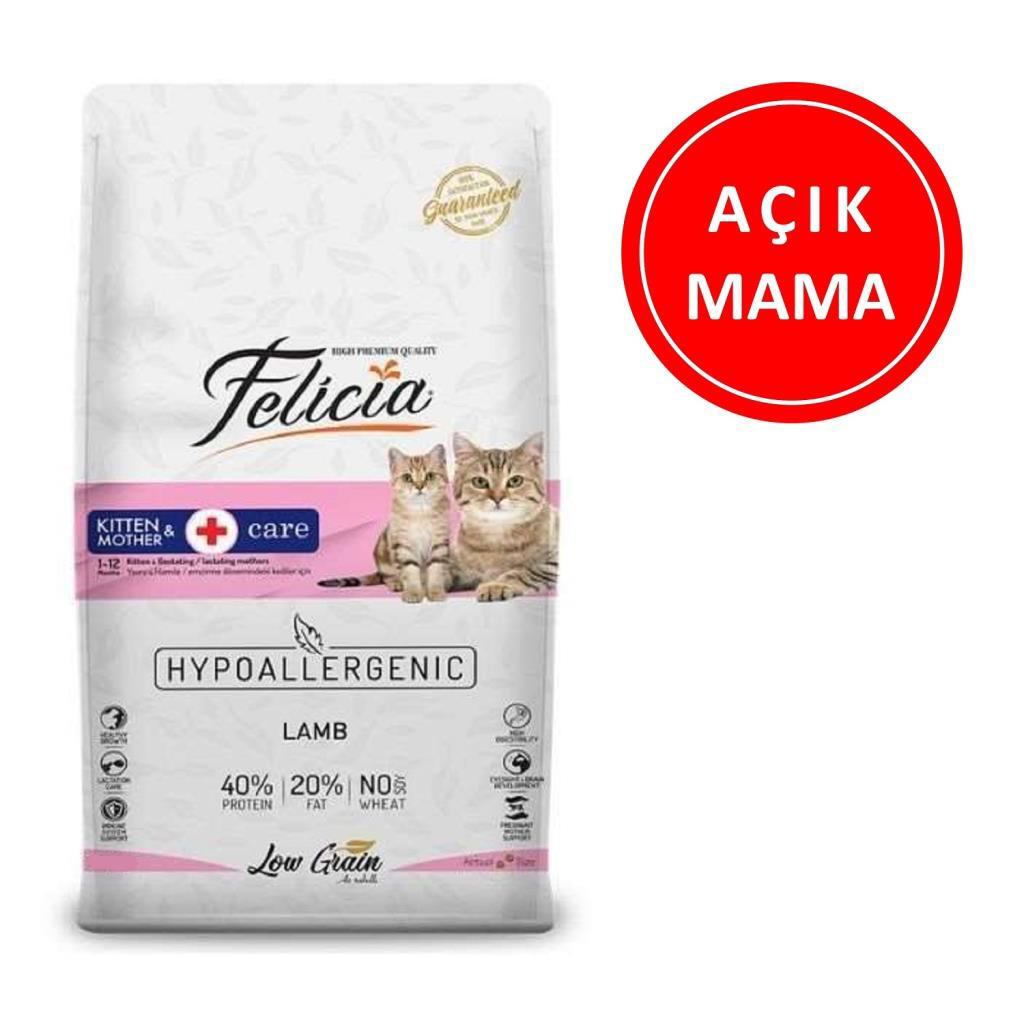 Felicia Kitten Kuzu Etli Yavru Kedi Maması 1 Kg AÇIK