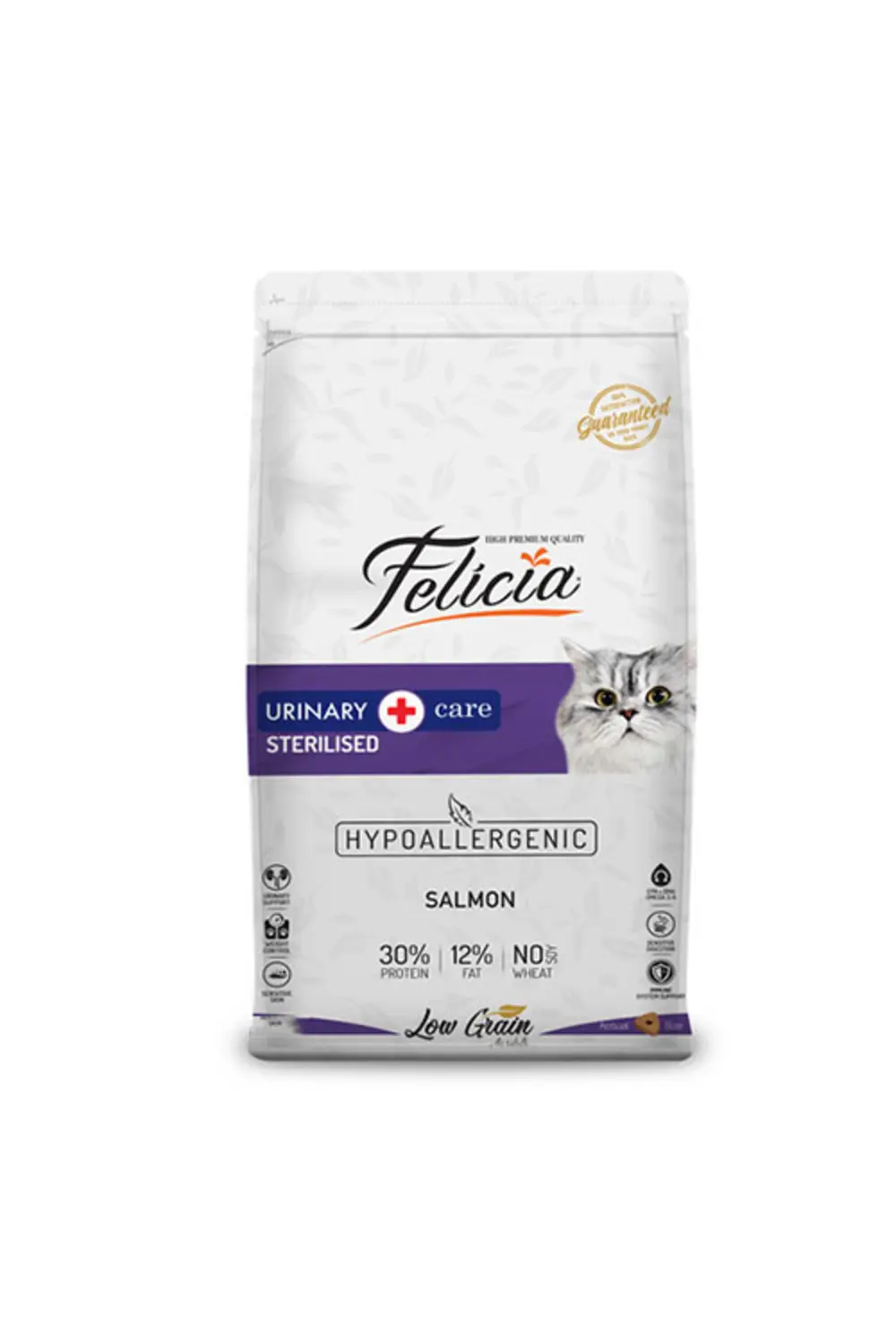Felicia Urinary Az Tahıllı Somonlu Light-sterilised Kedi Maması 1