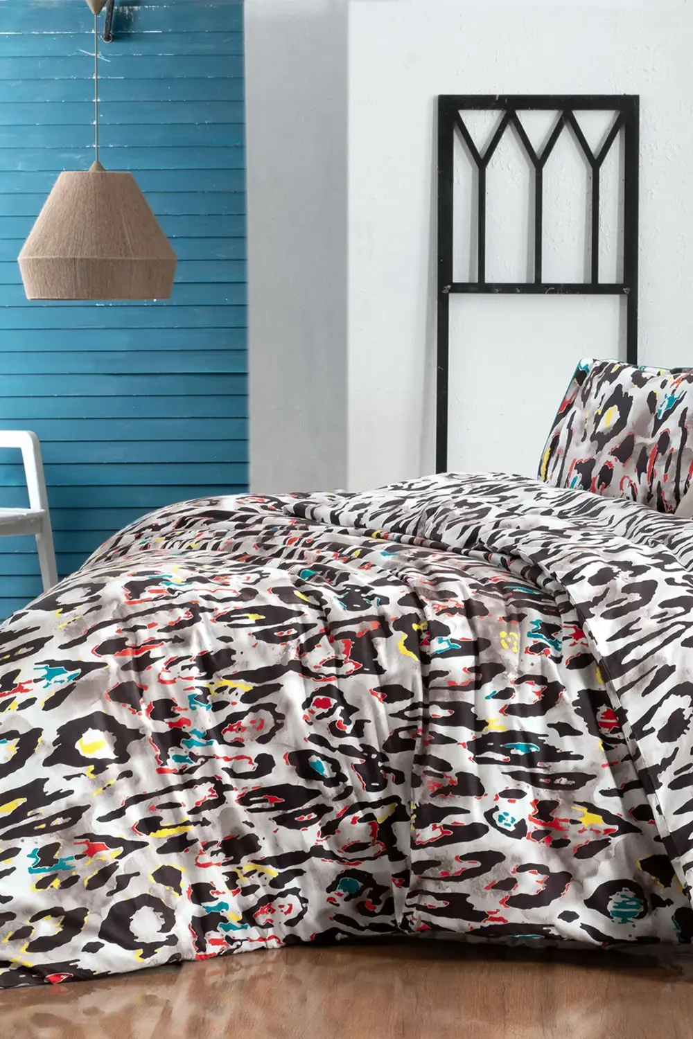 Felida Bej Tek Kişilik %100 Pamuk Poplin Çift Taraflı Nevresim Ta