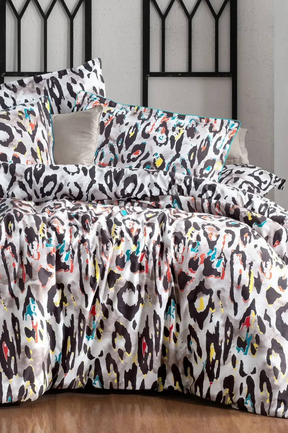 Felida Bej Tek Kişilik %100 Pamuk Poplin Çift Taraflı Nevresim Ta