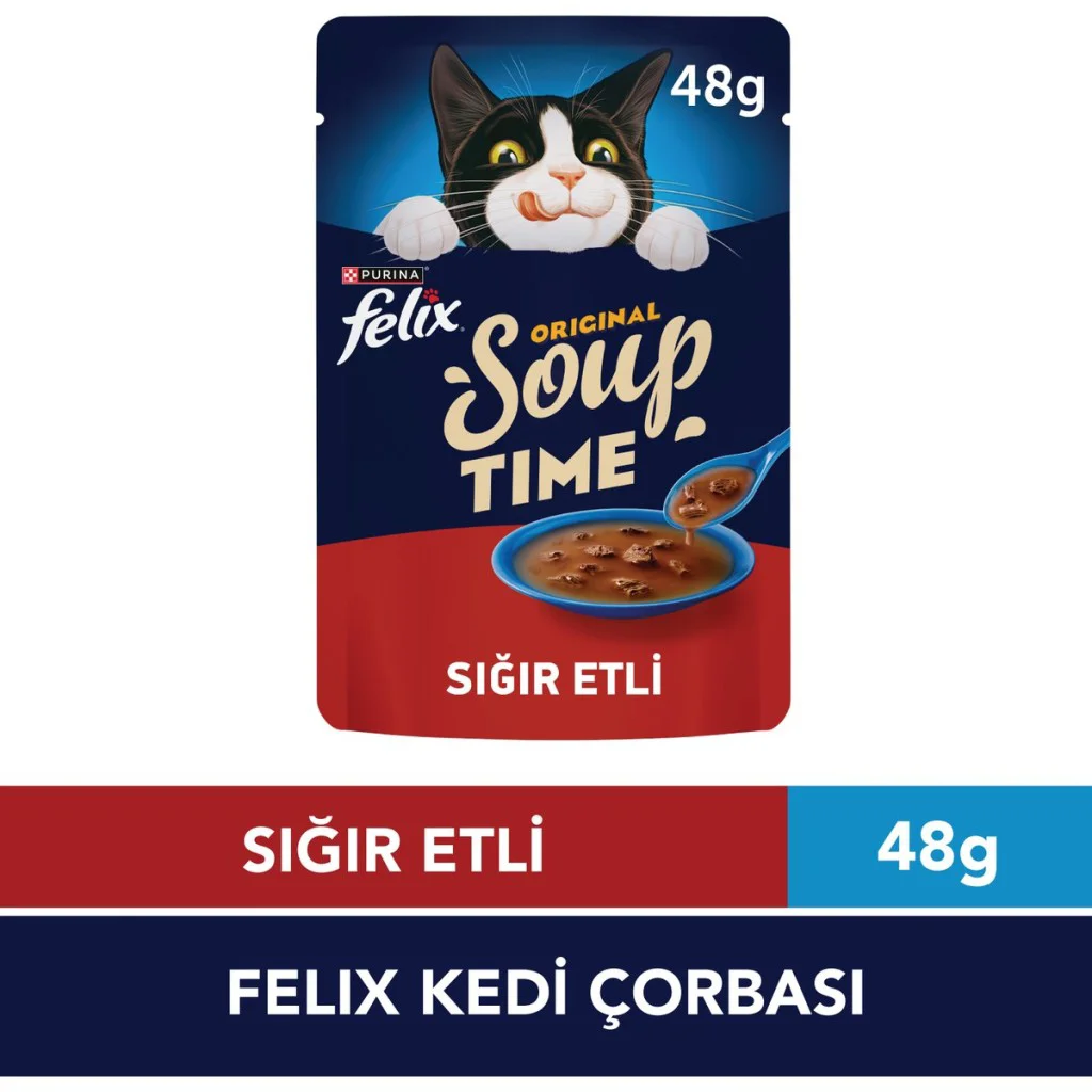 Felix Original Soup Time Sığır Etli Kedi Çorbası 48gr