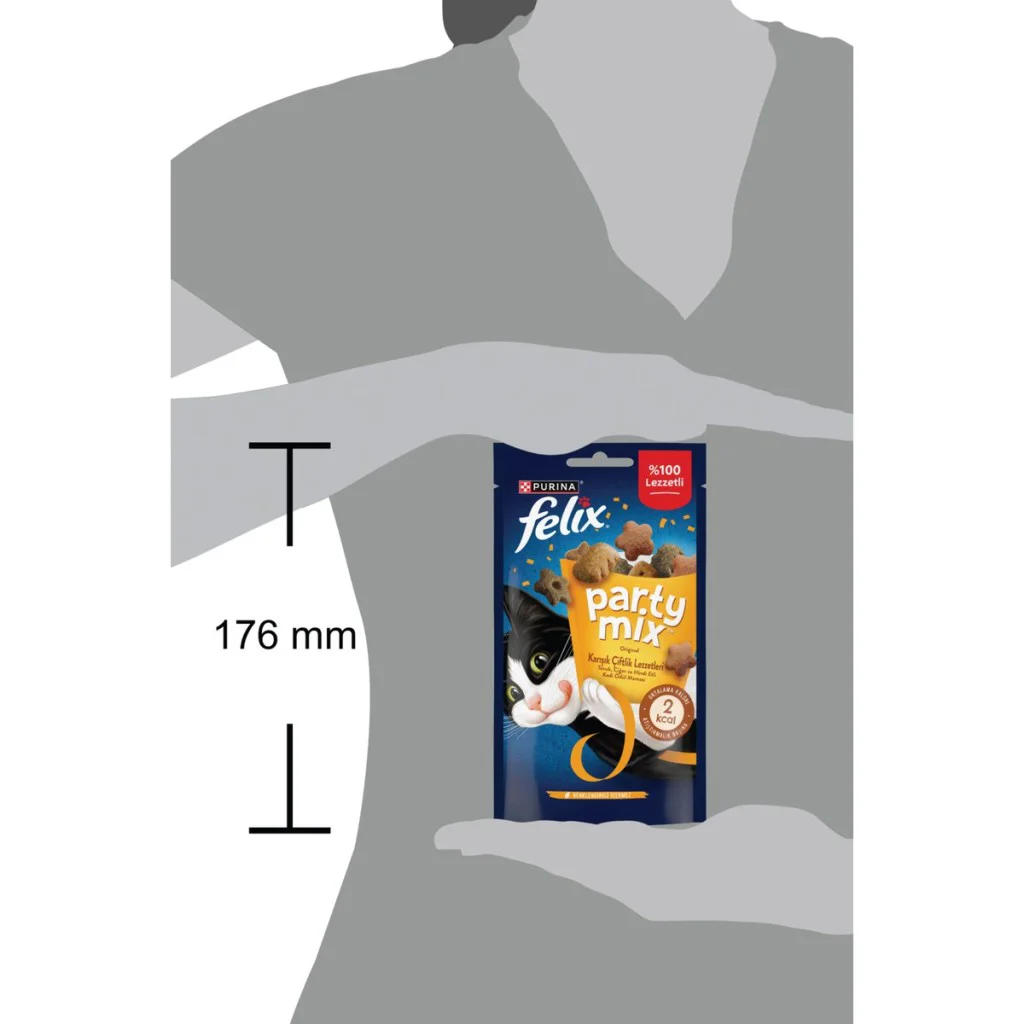 Felix Party Mix Original Karışık Çiftlik Lezzetleri Kedi Ödül Mam