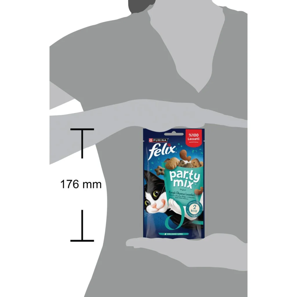 Felix Party Mix Original Karışık Okyanus Lezzetleri Kedi Ödül Mam