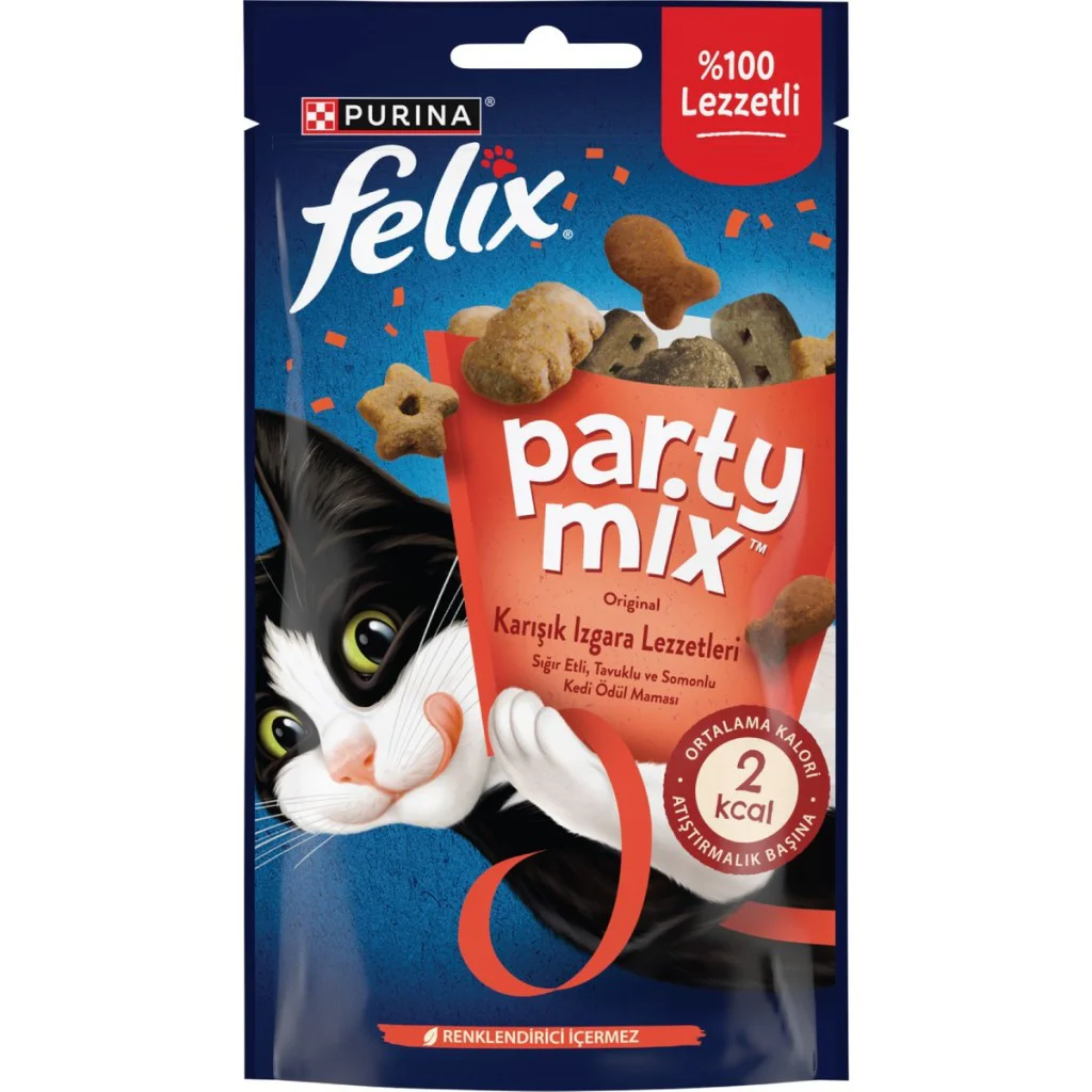 Felix Party Mix Original Karışık Izgara Lezzetleri Kedi Ödül Mama Felix Party Mix Original Karışık Izgara Lezzetleri Kedi Ödül Mama