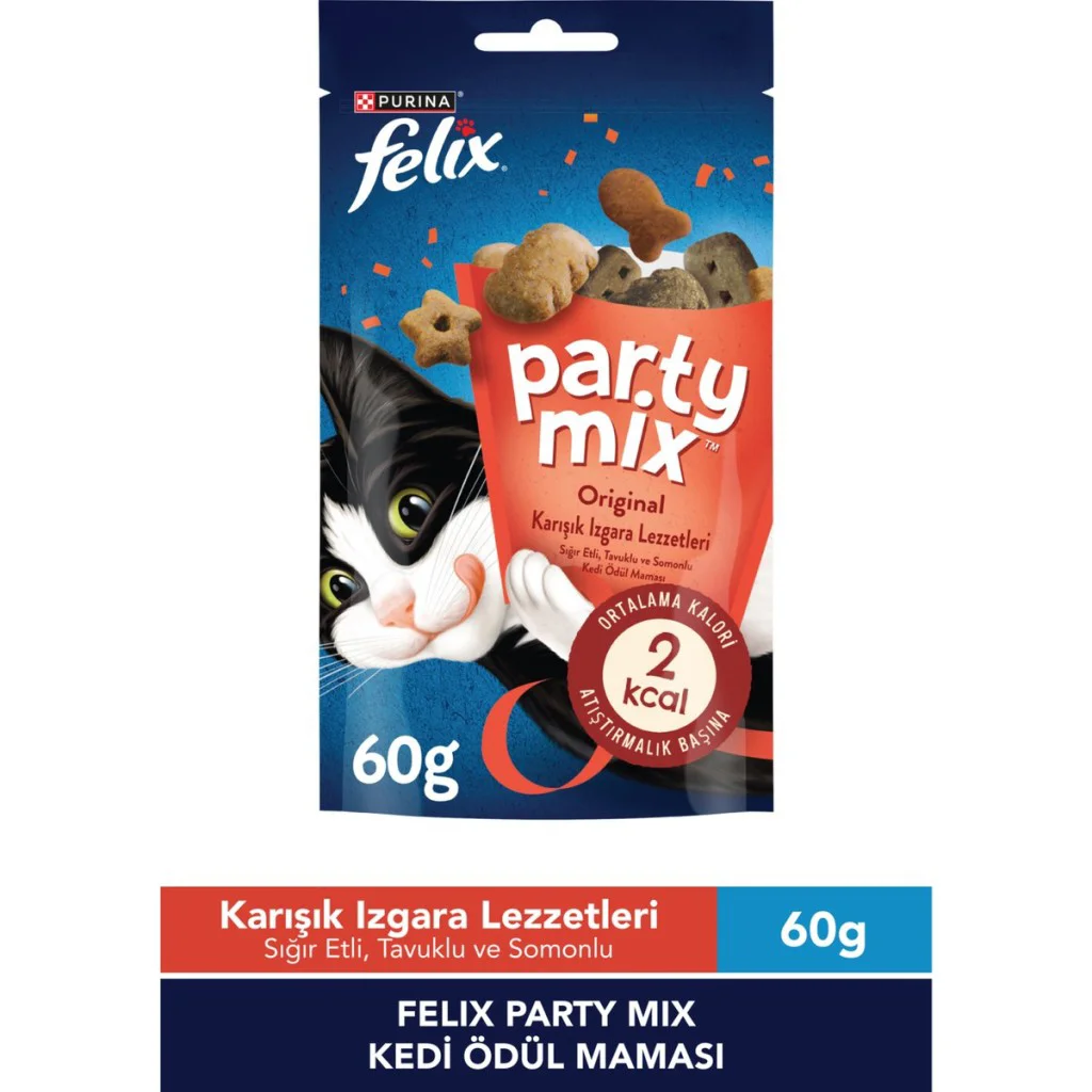 Felix Party Mix Original Karışık Izgara Lezzetleri Kedi Ödül Mama Felix Party Mix Original Karışık Izgara Lezzetleri Kedi Ödül Mama
