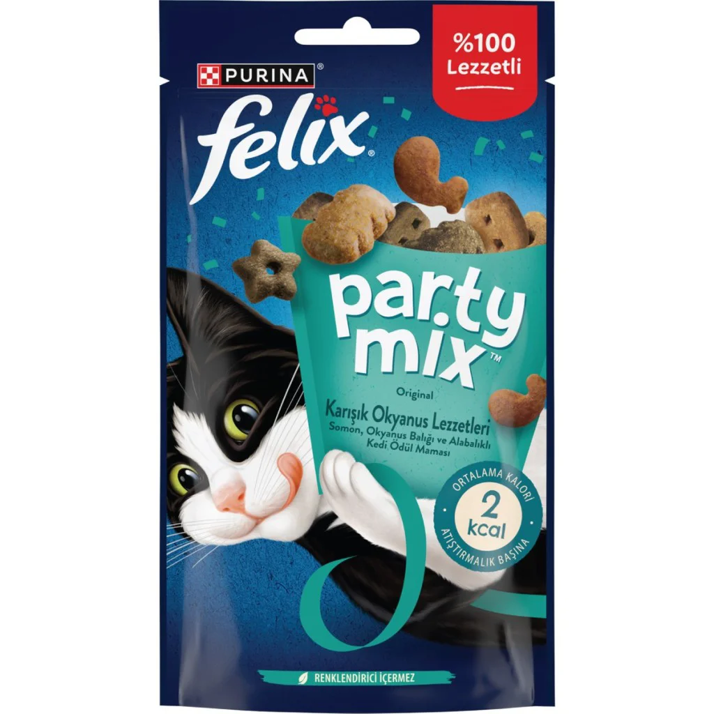 Felix Party Mix Original Karışık Okyanus Lezzetleri Kedi Ödül Mam