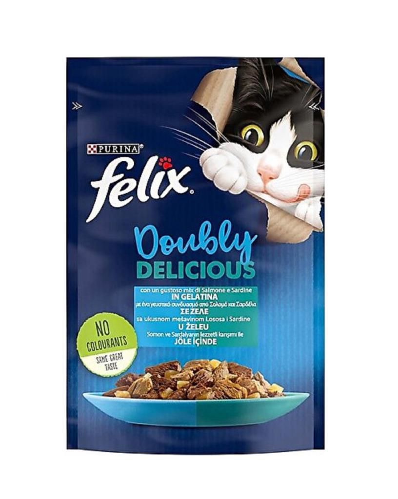 Felix Somon Ve Sardalyalı Kedi Konservesi 85 Gr Felix Somon Ve Sardalyalı Kedi Konservesi 85 Gr