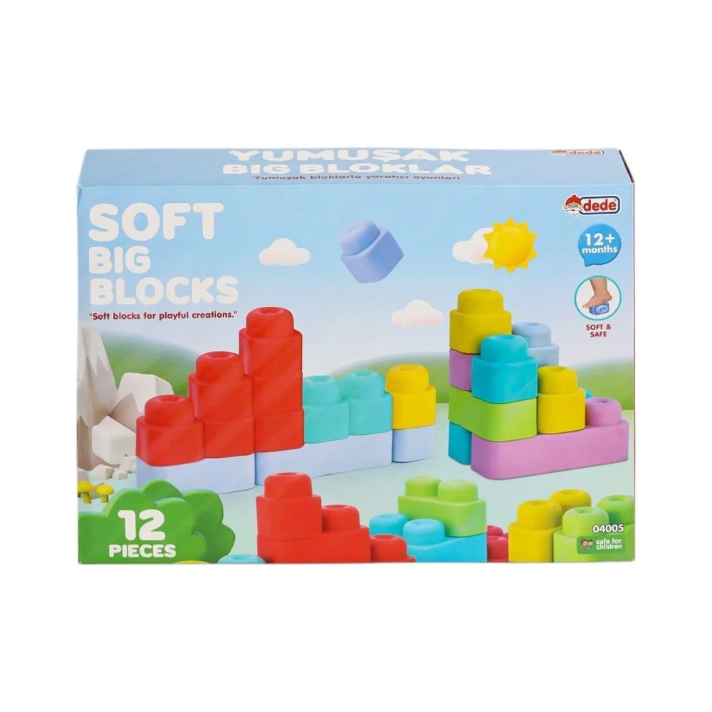 Fen Toys Yumuşak Big Bloklar 12 Parça Fen Toys Yumuşak Big Bloklar 12 Parça