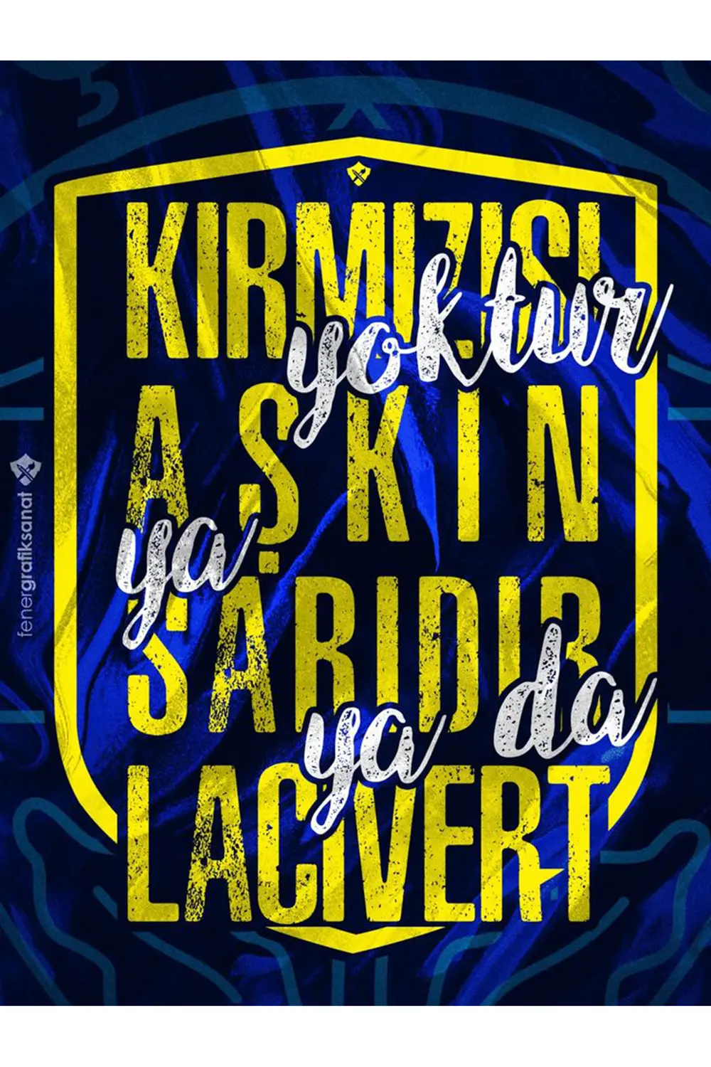 Fenerbahçe Temalı Ahşap Poster 15x21