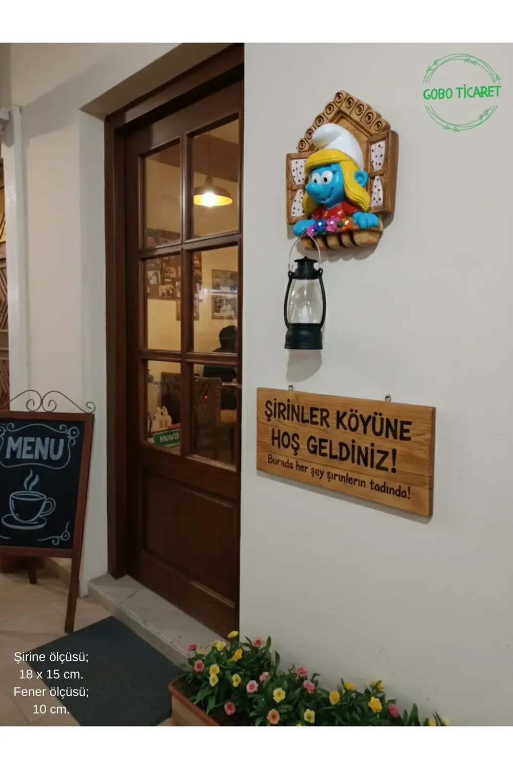 Fenerli Şirine Figürlü Pilli Duvar Dekoru Süsü - Hediyelik Gece L