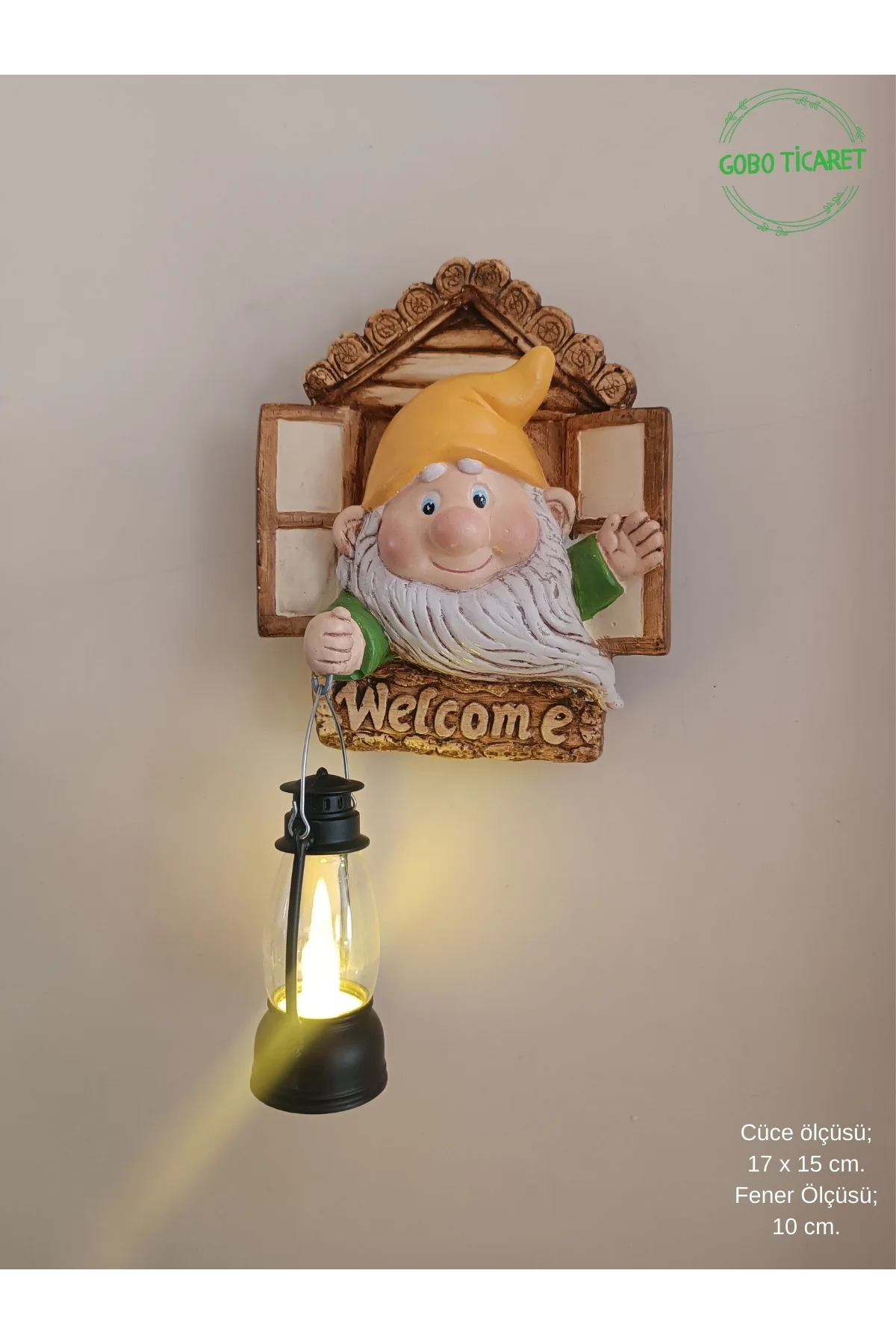 Fenerli Welcome Cücesi Dekoratif Kapı ve Duvar Süsü Farklı Renkle